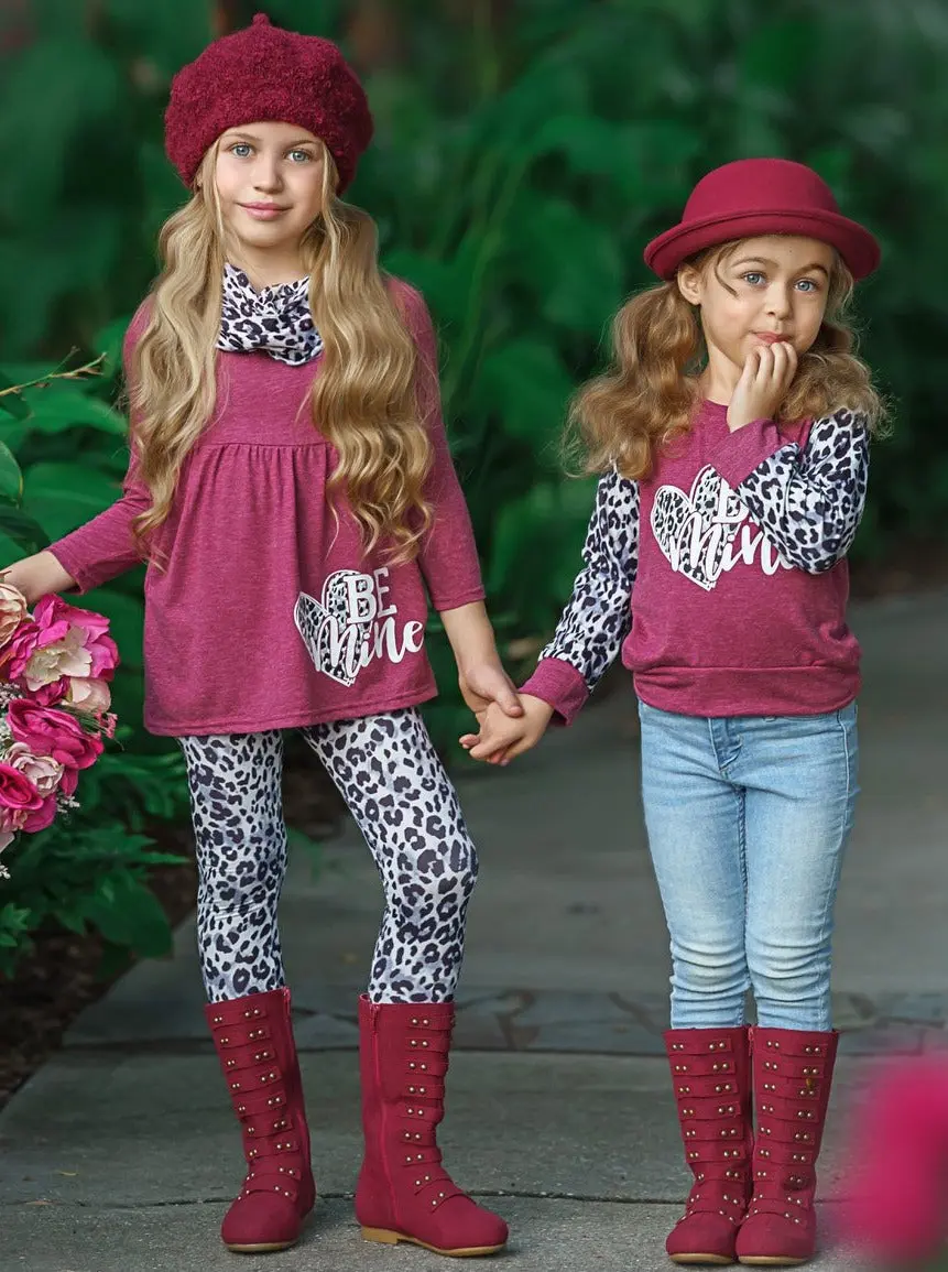 Be Mine Leopard Tunic, Scarf and Legging Set - Image 6