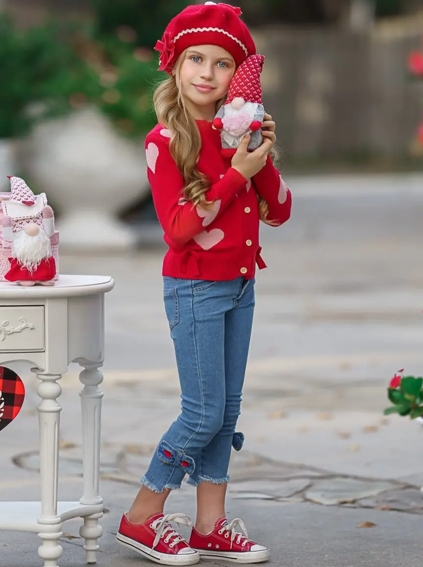 Forever In Love Cardigan and Jeans Set - Image 6