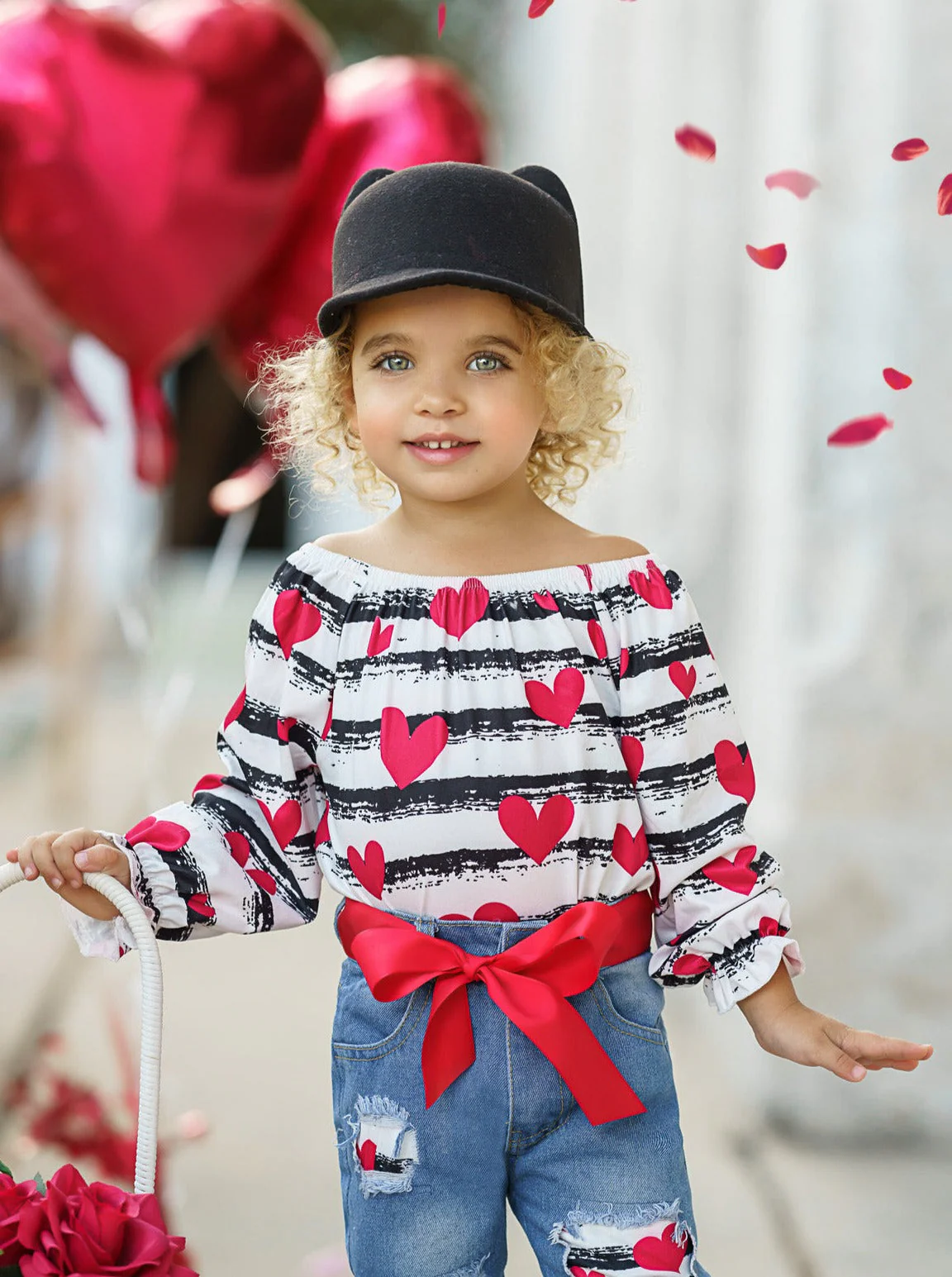 Heart On Your Sleeve Patched Jeans Set - Image 4
