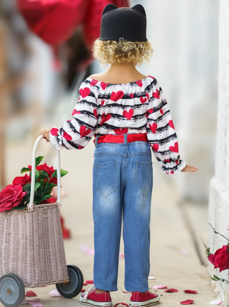 Heart On Your Sleeve Patched Jeans Set - Image 5