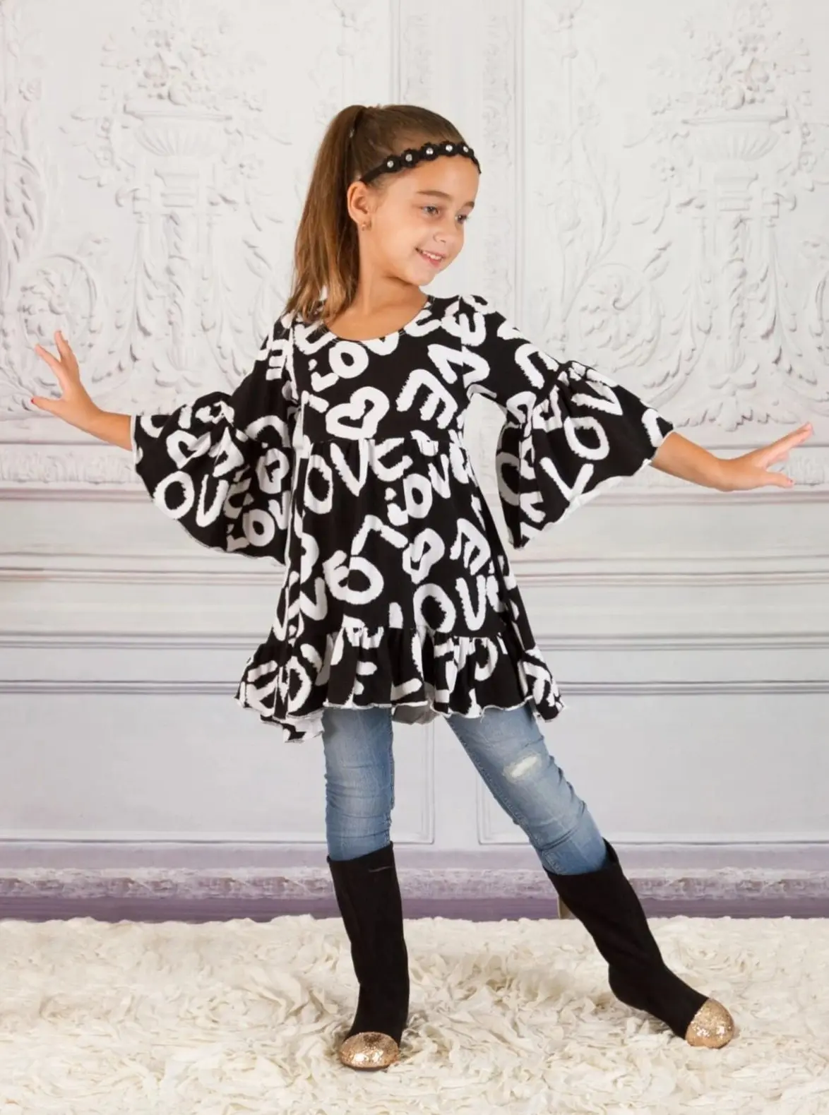 Girls Boho Lovin' Tunic - Image 2