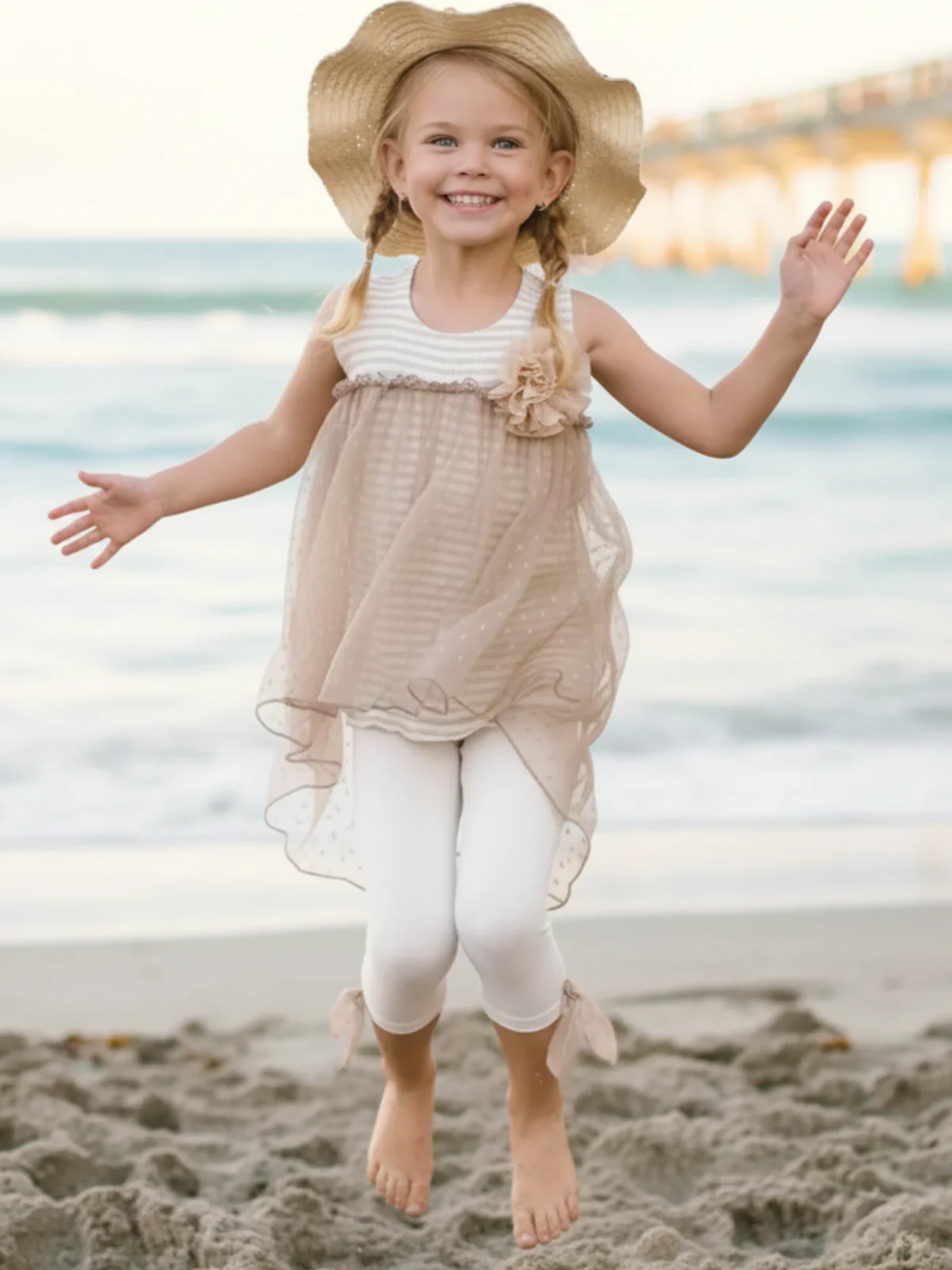 Seaside Sunset Bow Legging Set - Image 3