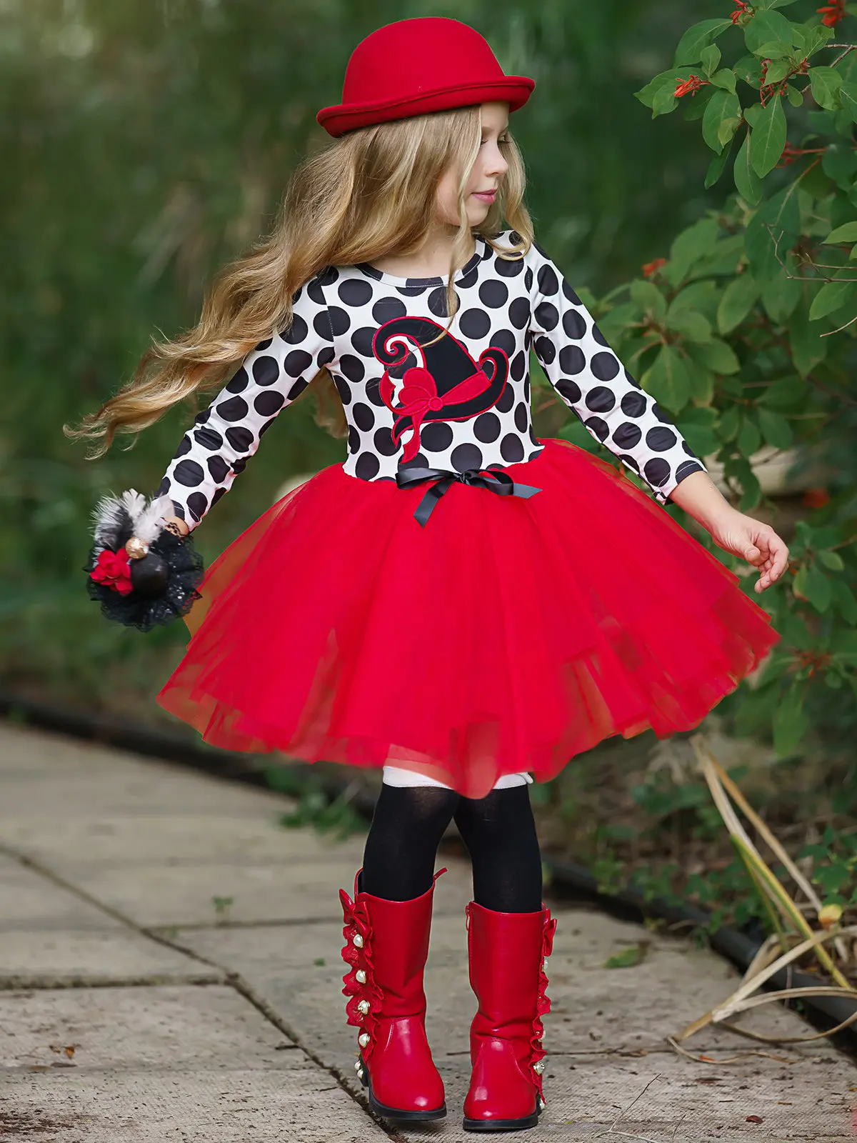 Be Witched Polka Dot Tutu Dress - Image 4