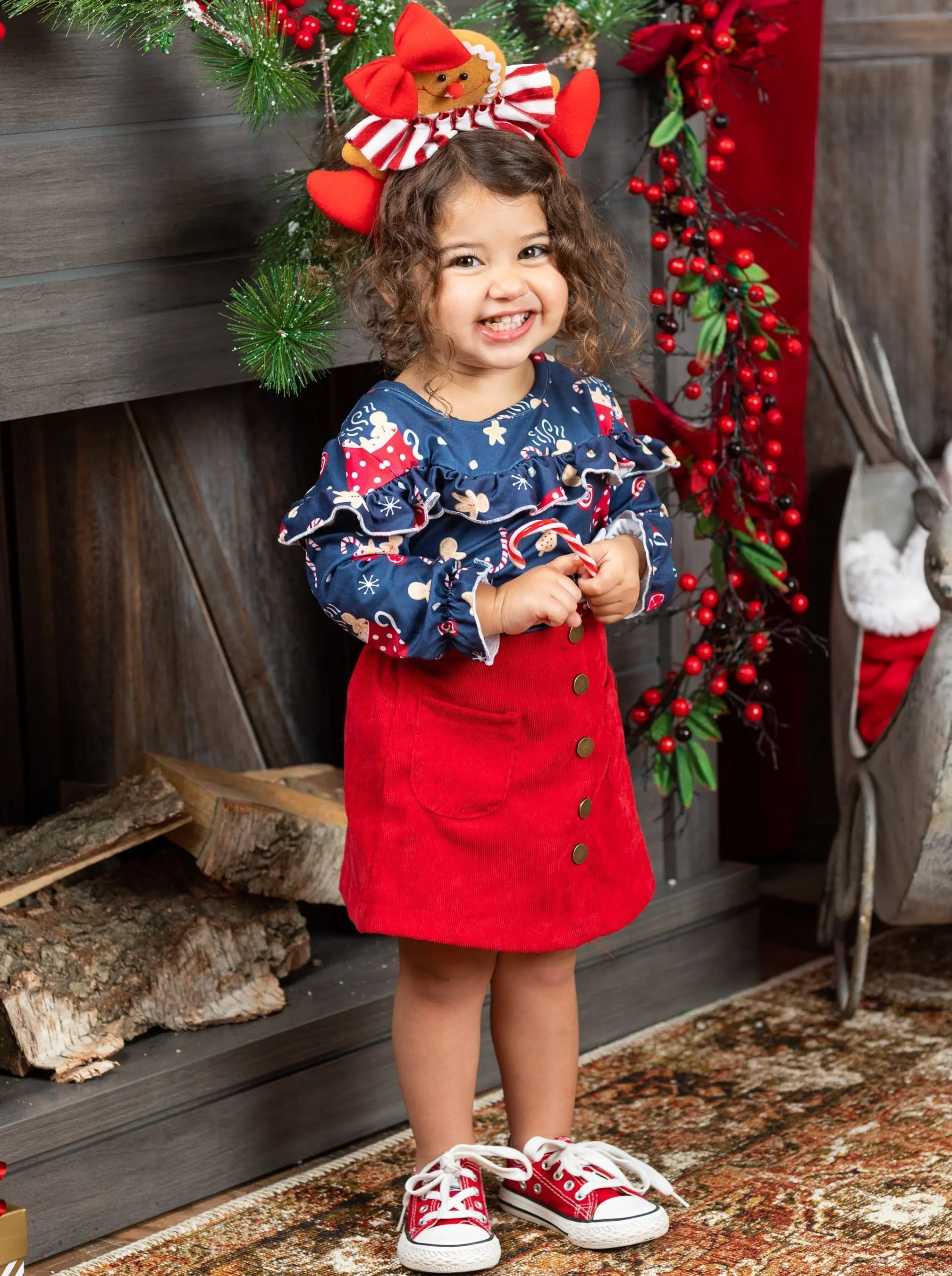 Sweet Winter Treats Pocket Skirt Set - Image 2