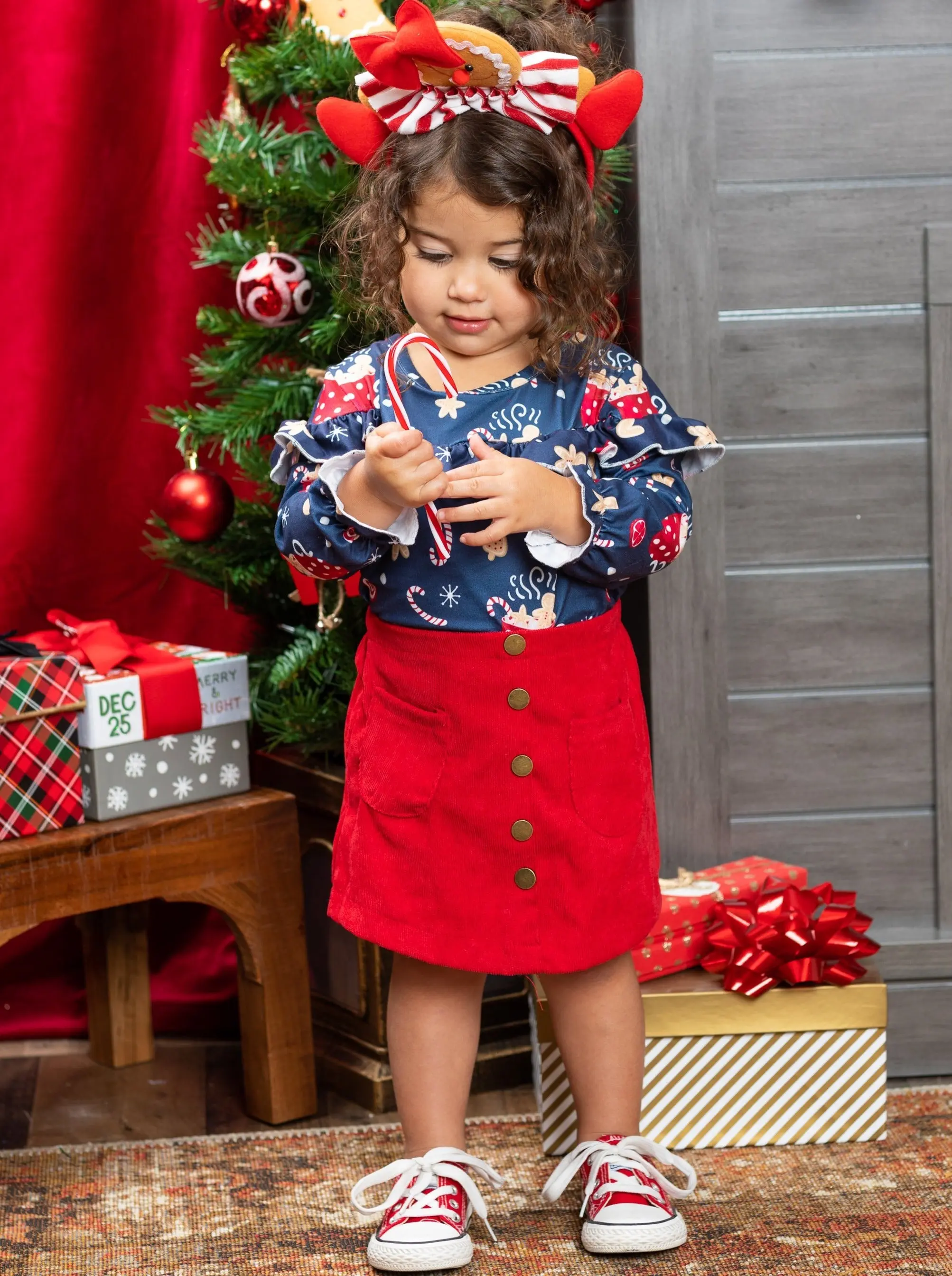 Sweet Winter Treats Pocket Skirt Set - Image 4