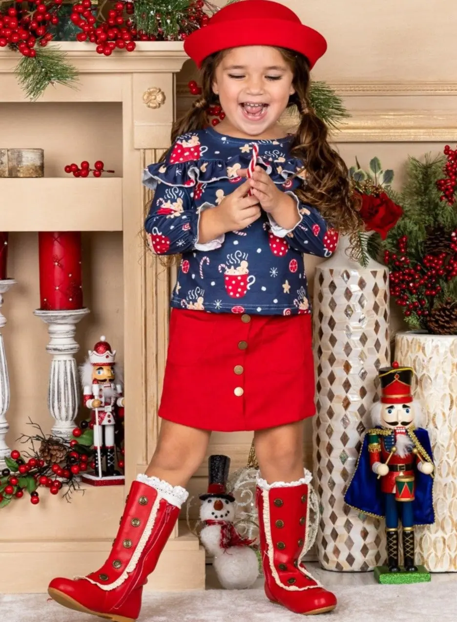 Sweet Winter Treats Pocket Skirt Set - Image 5
