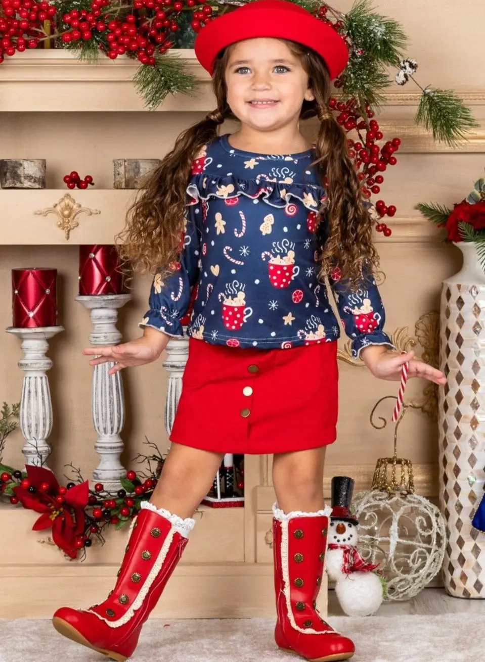 Sweet Winter Treats Pocket Skirt Set - Image 7