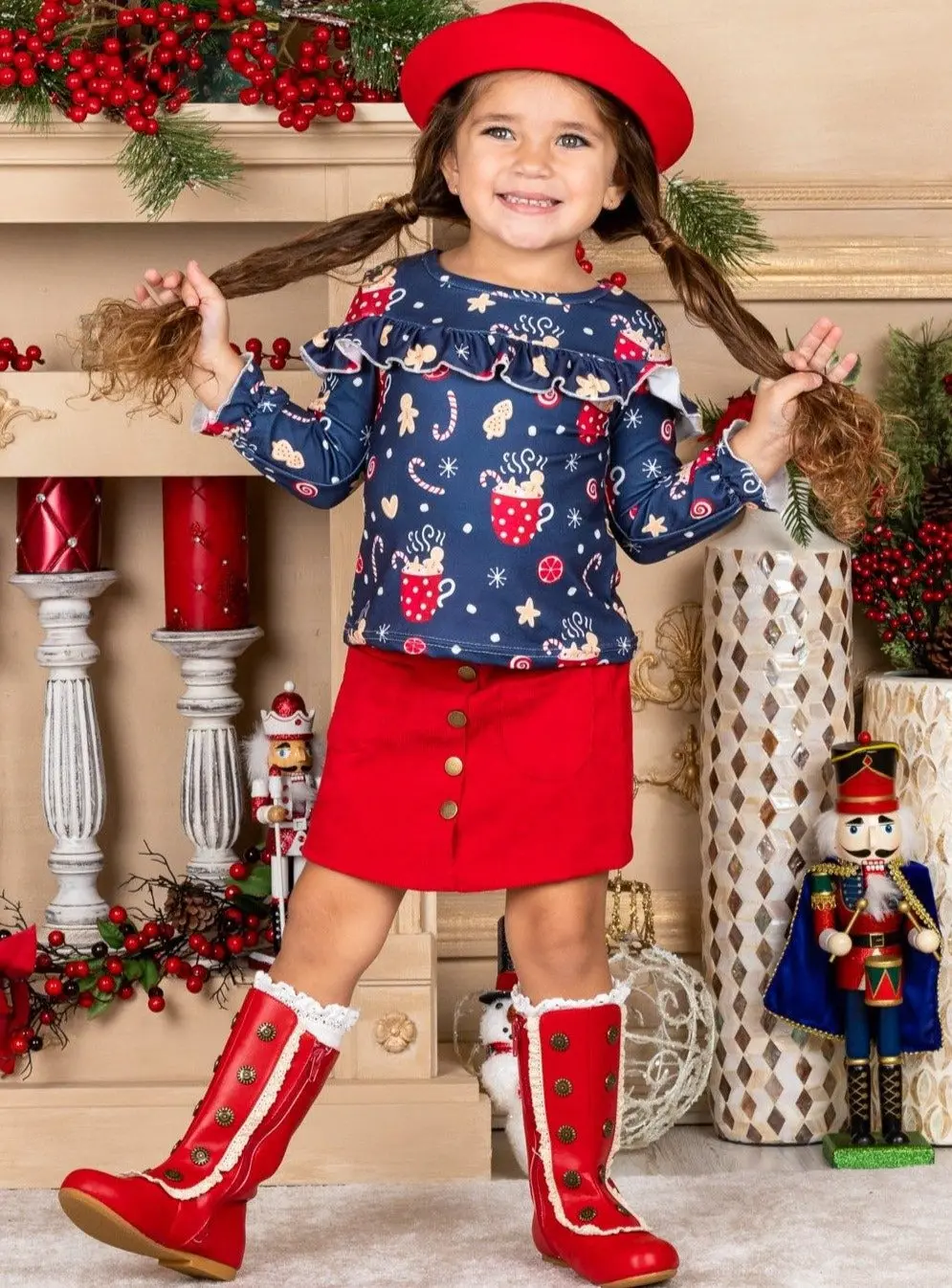 Sweet Winter Treats Pocket Skirt Set - Image 8