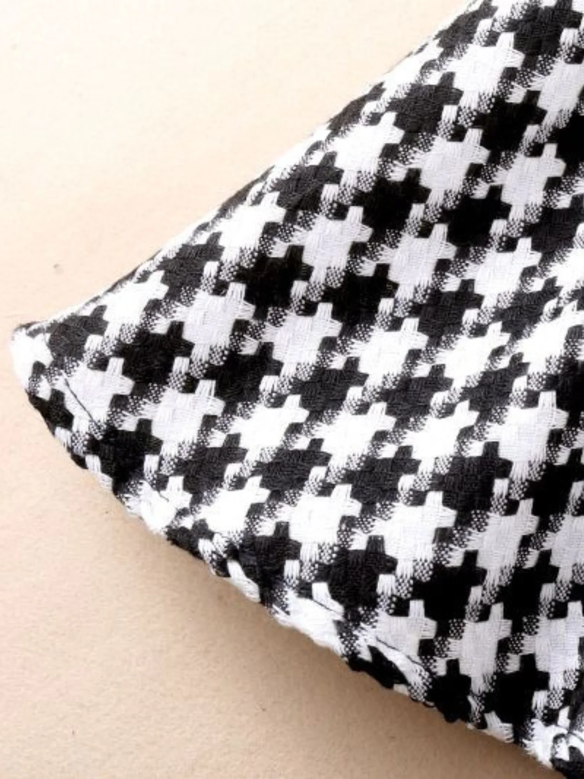 Girls Houndstooth Sleeveless A-Line Dress - Image 4