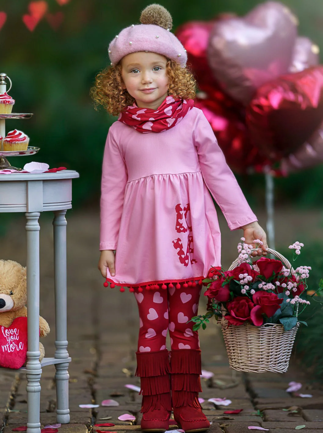 Love Obsessed Tunic, Scarf and Legging Set - Image 2