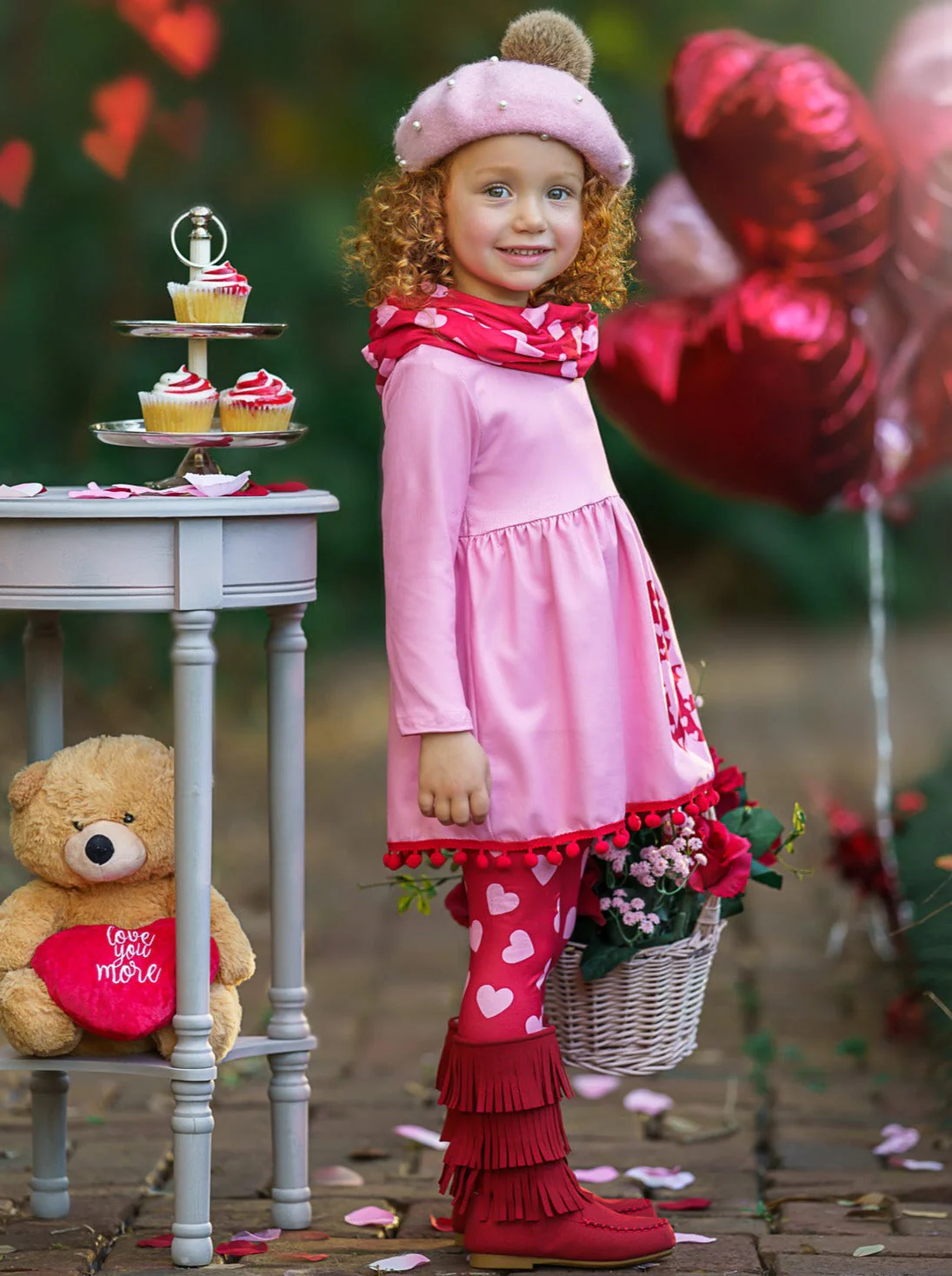 Love Obsessed Tunic, Scarf and Legging Set - Image 5