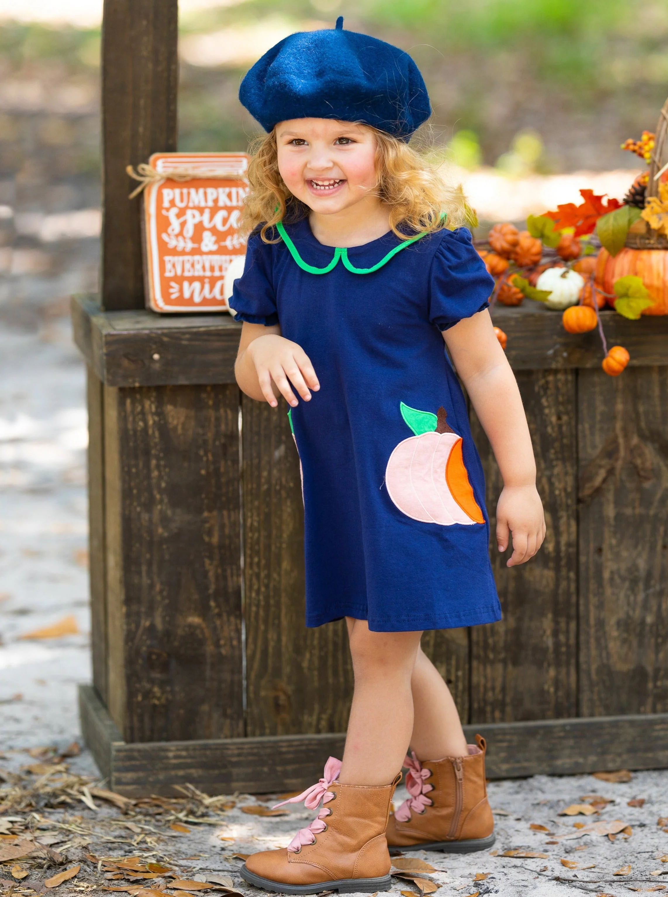 I'm No Cinderella Pumpkin Chambray Dress - Image 2