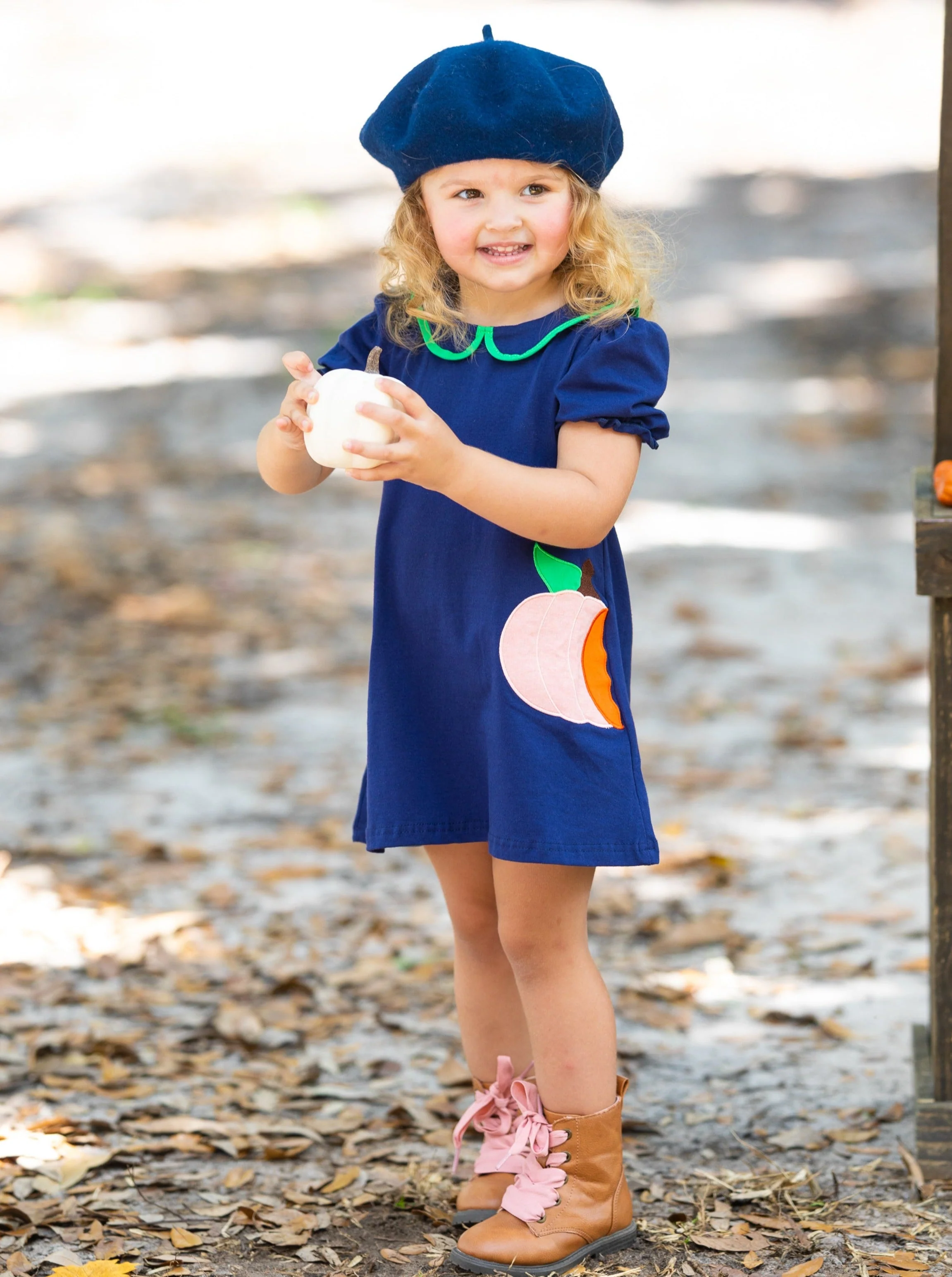 I'm No Cinderella Pumpkin Chambray Dress - Image 3
