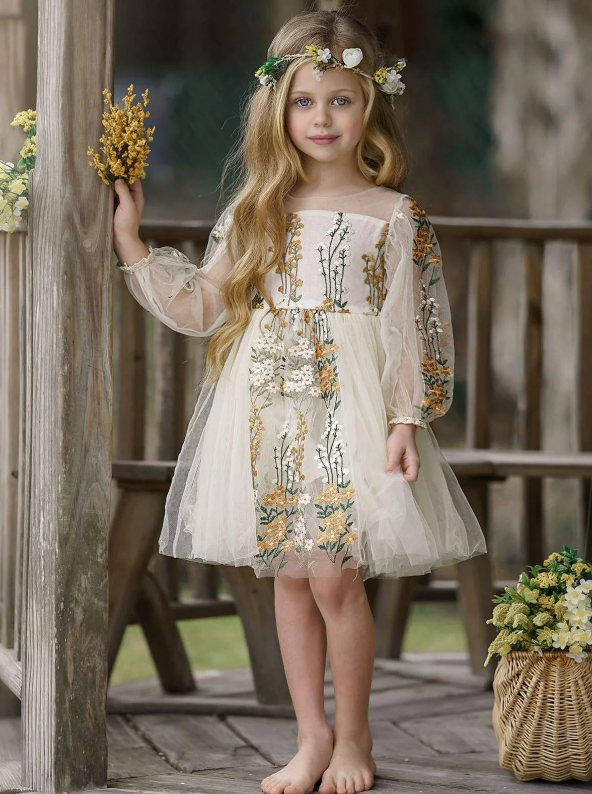 In Love With This Lace Flower Dress - Image 2