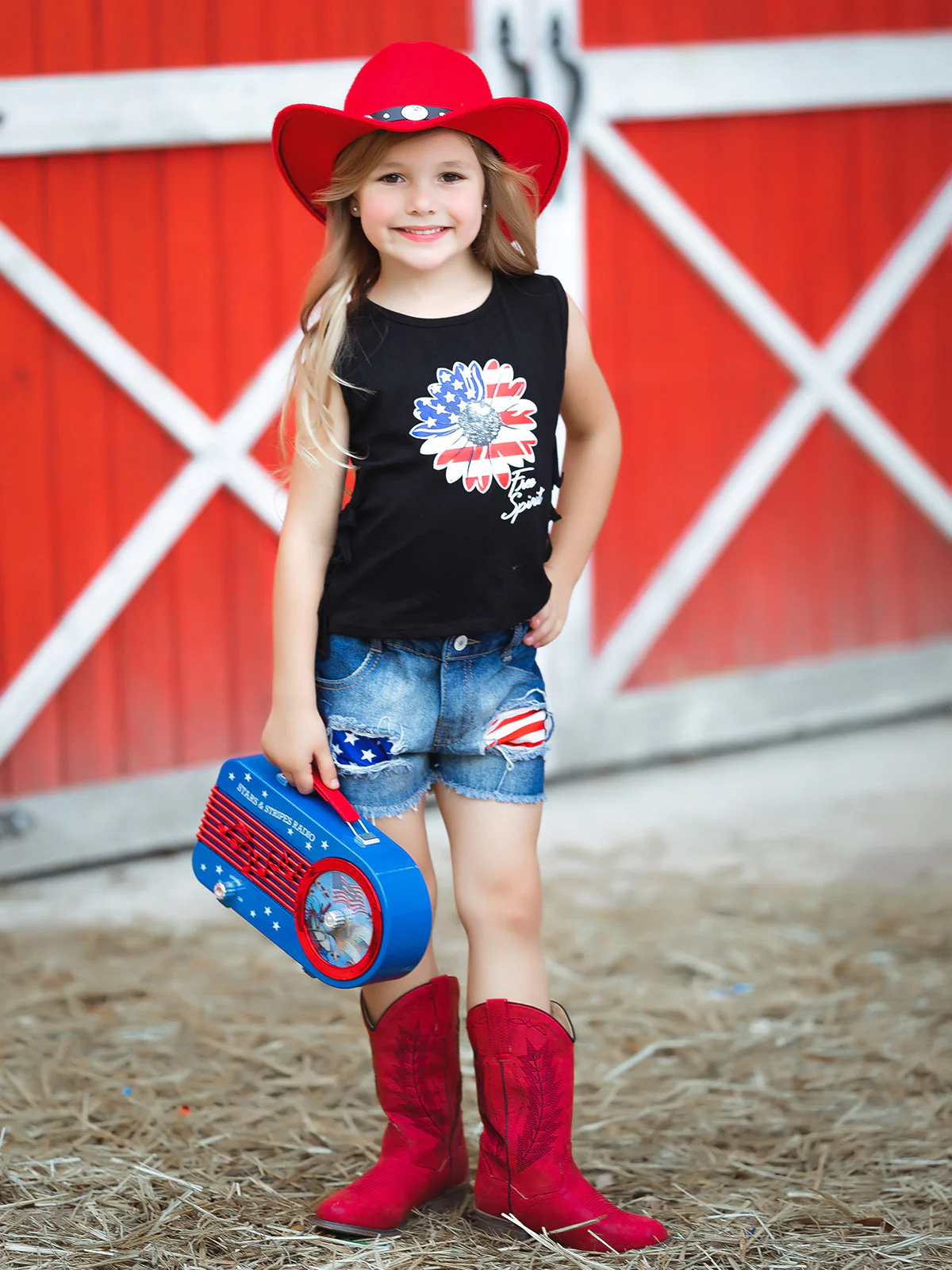 Free Spirit Denim Shorts Set - Image 7