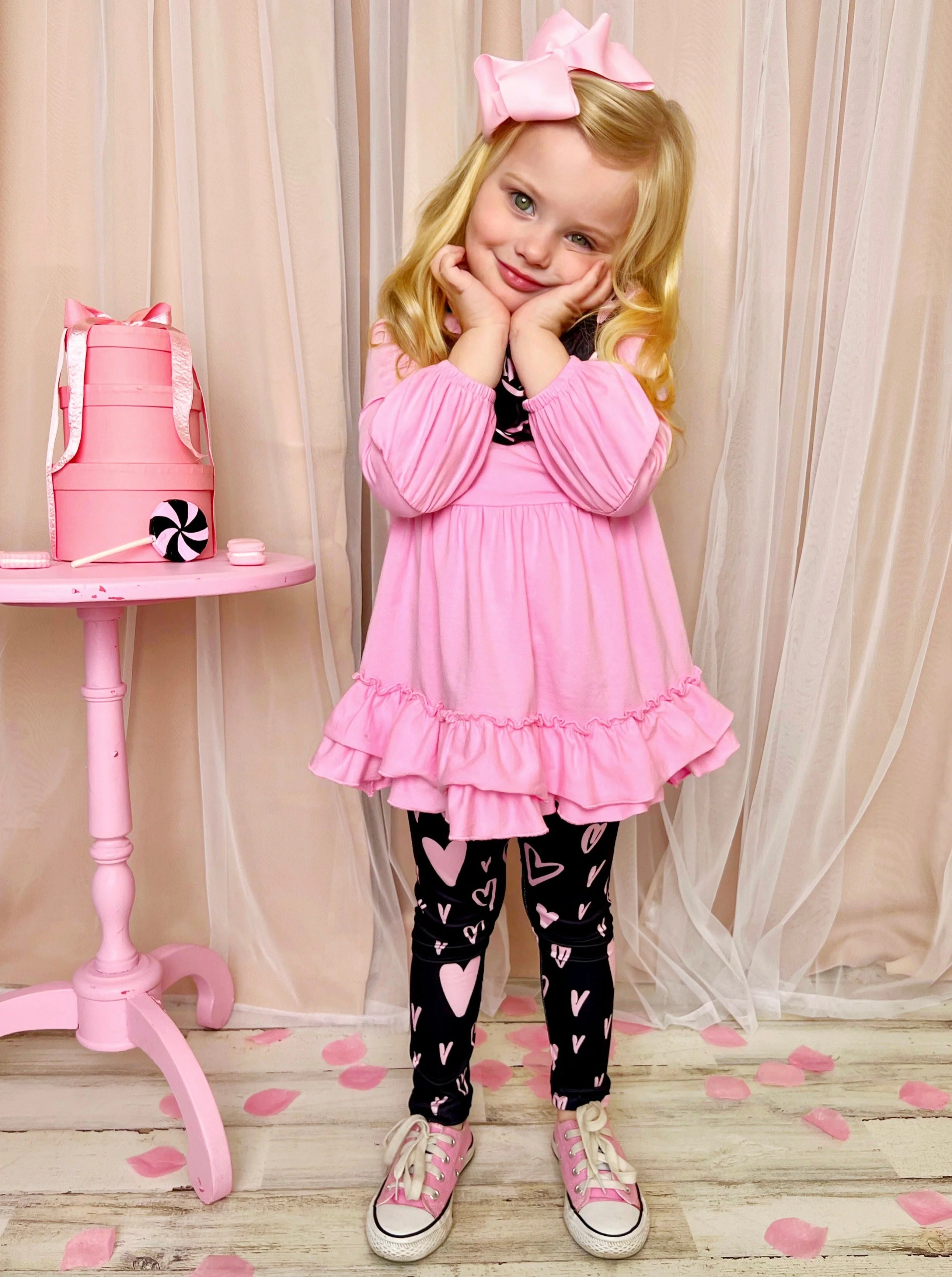 Hopeless Romantic Tunic, Scarf and Legging Set - Image 3