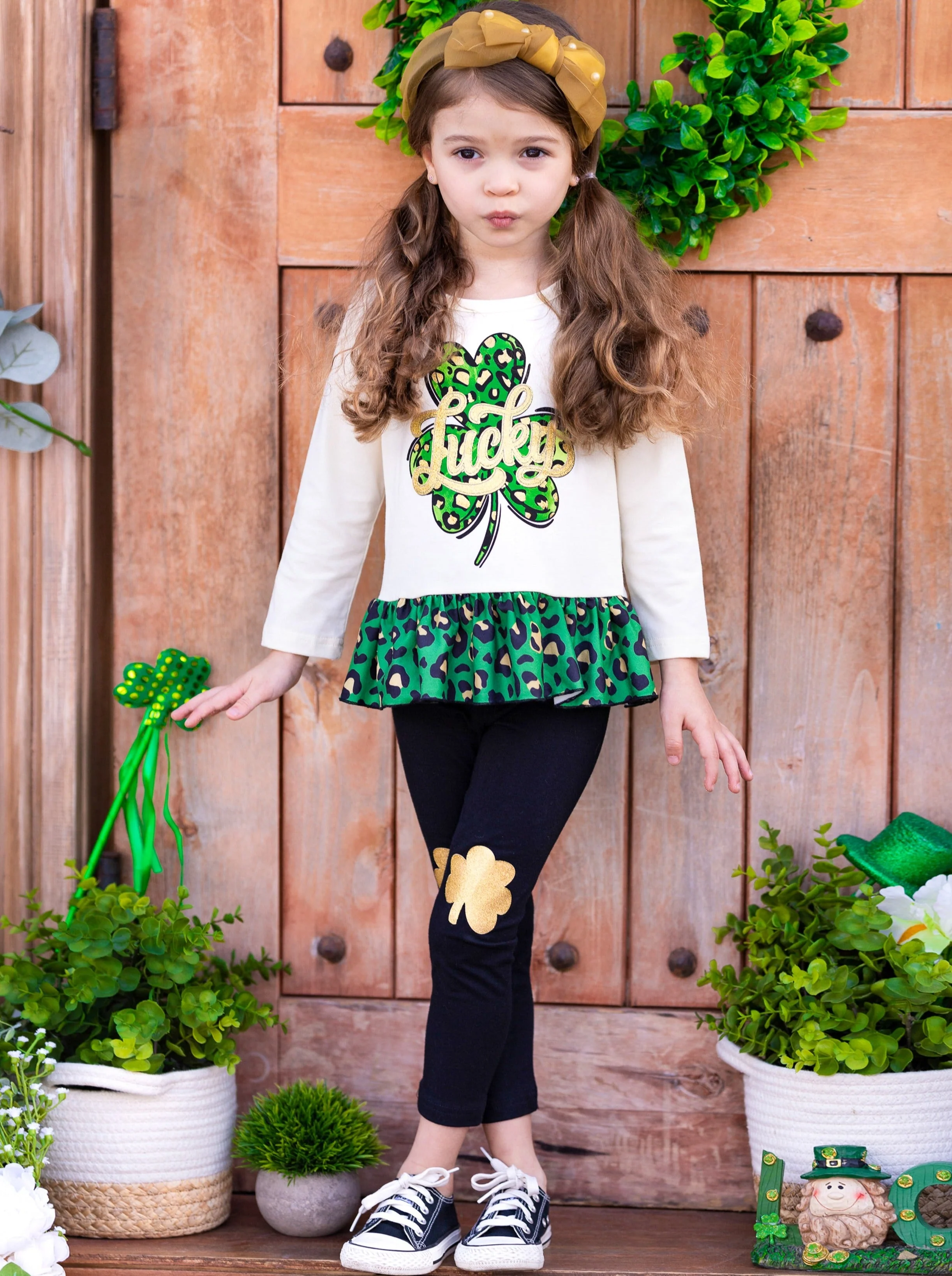 Oh So Lucky Patched Legging Set - Image 6