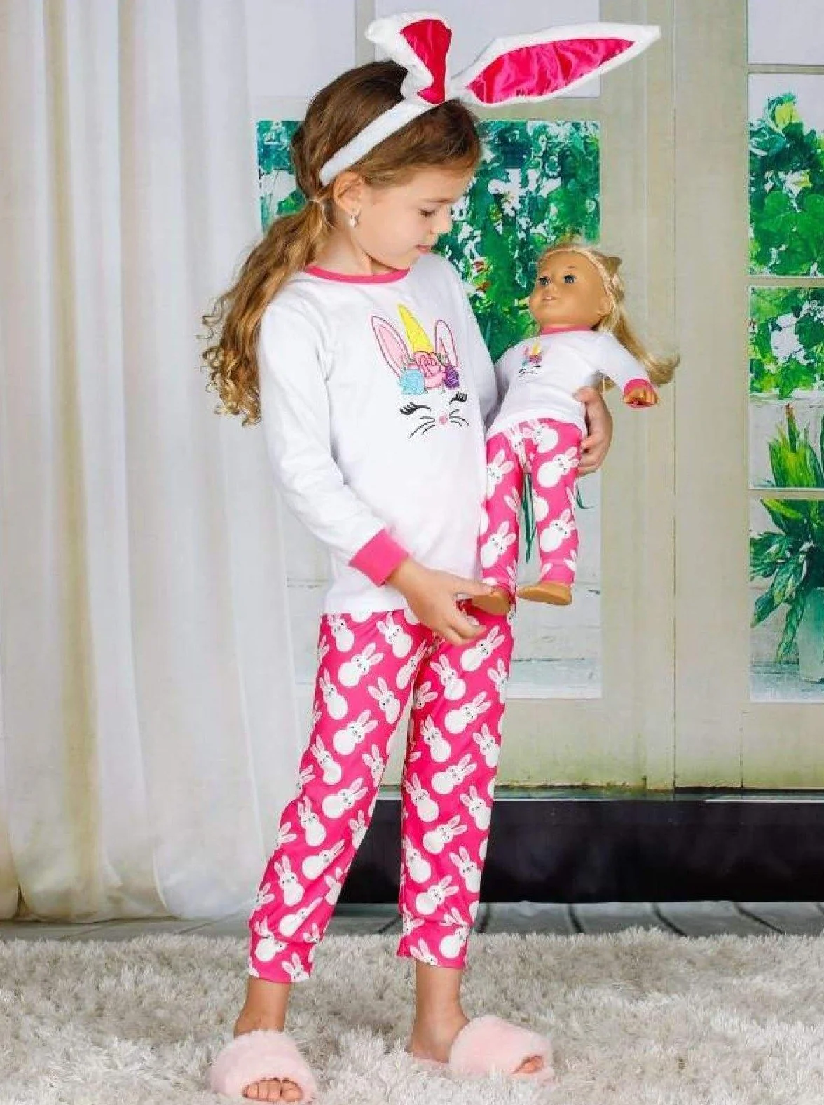 Best Bunnies Loungewear Set and Matching Doll Outfit - Image 2