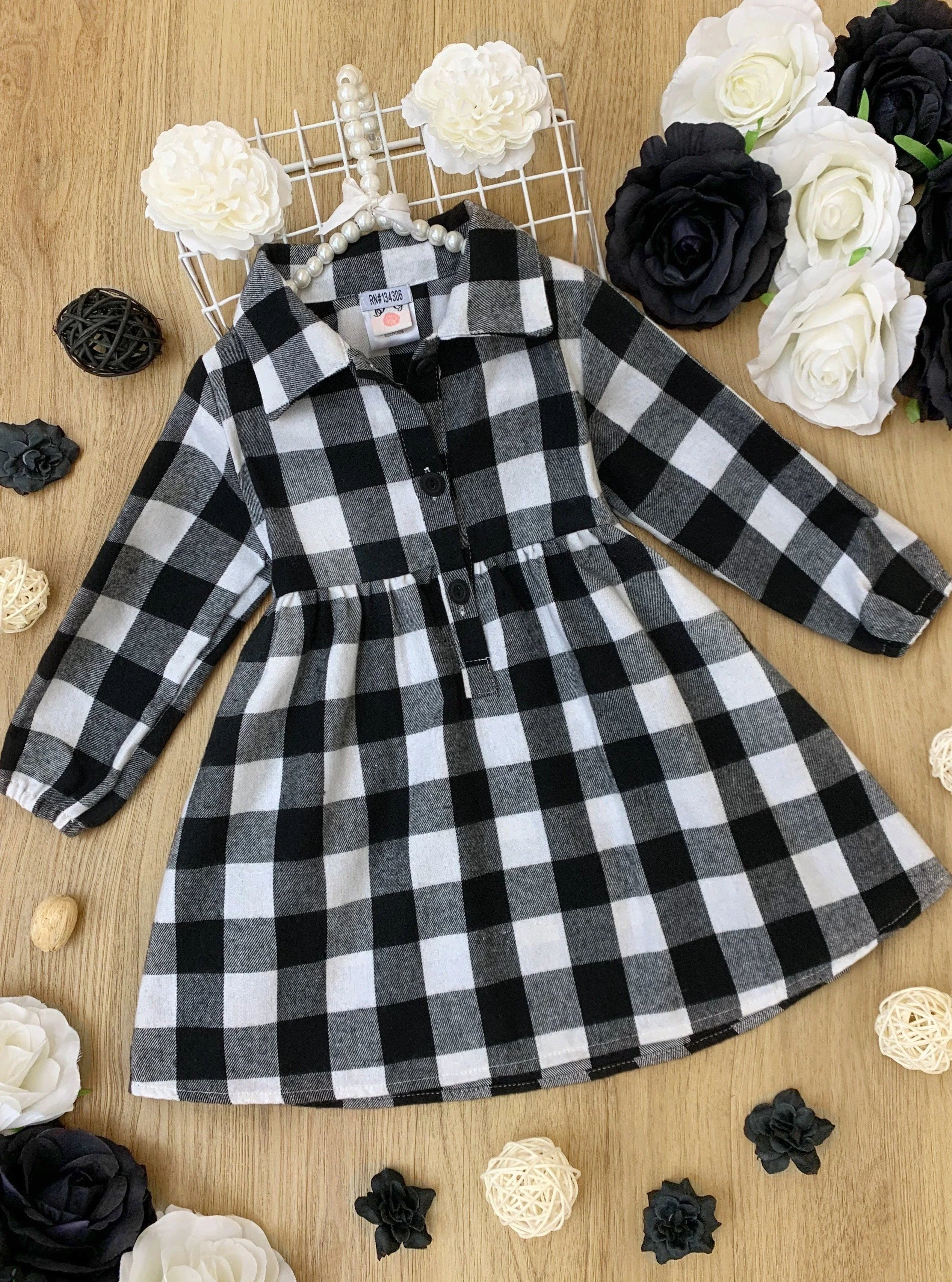 Plaid Fabulous Collared Dress - Image 3