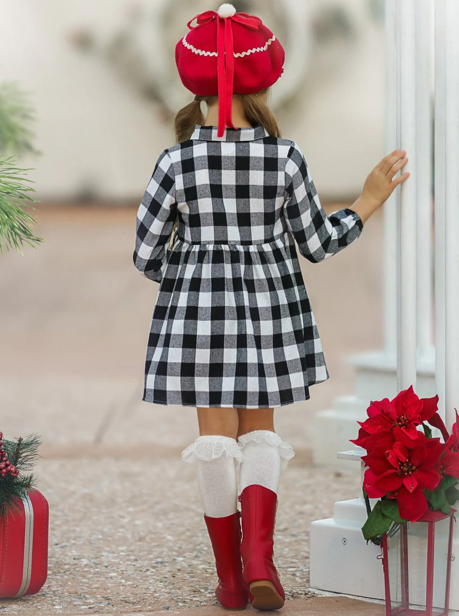 Plaid Fabulous Collared Dress - Image 5