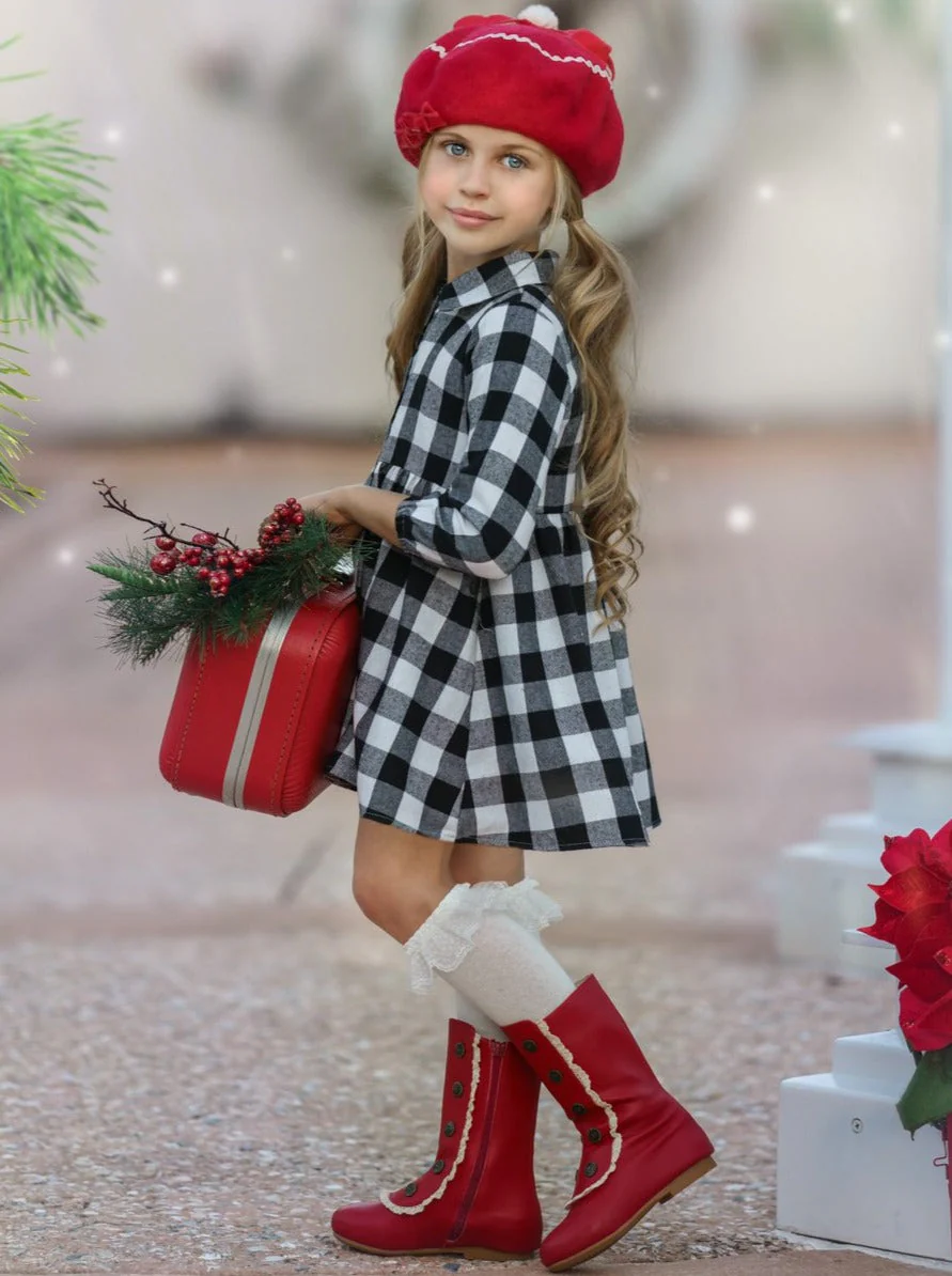 Plaid Fabulous Collared Dress - Image 6