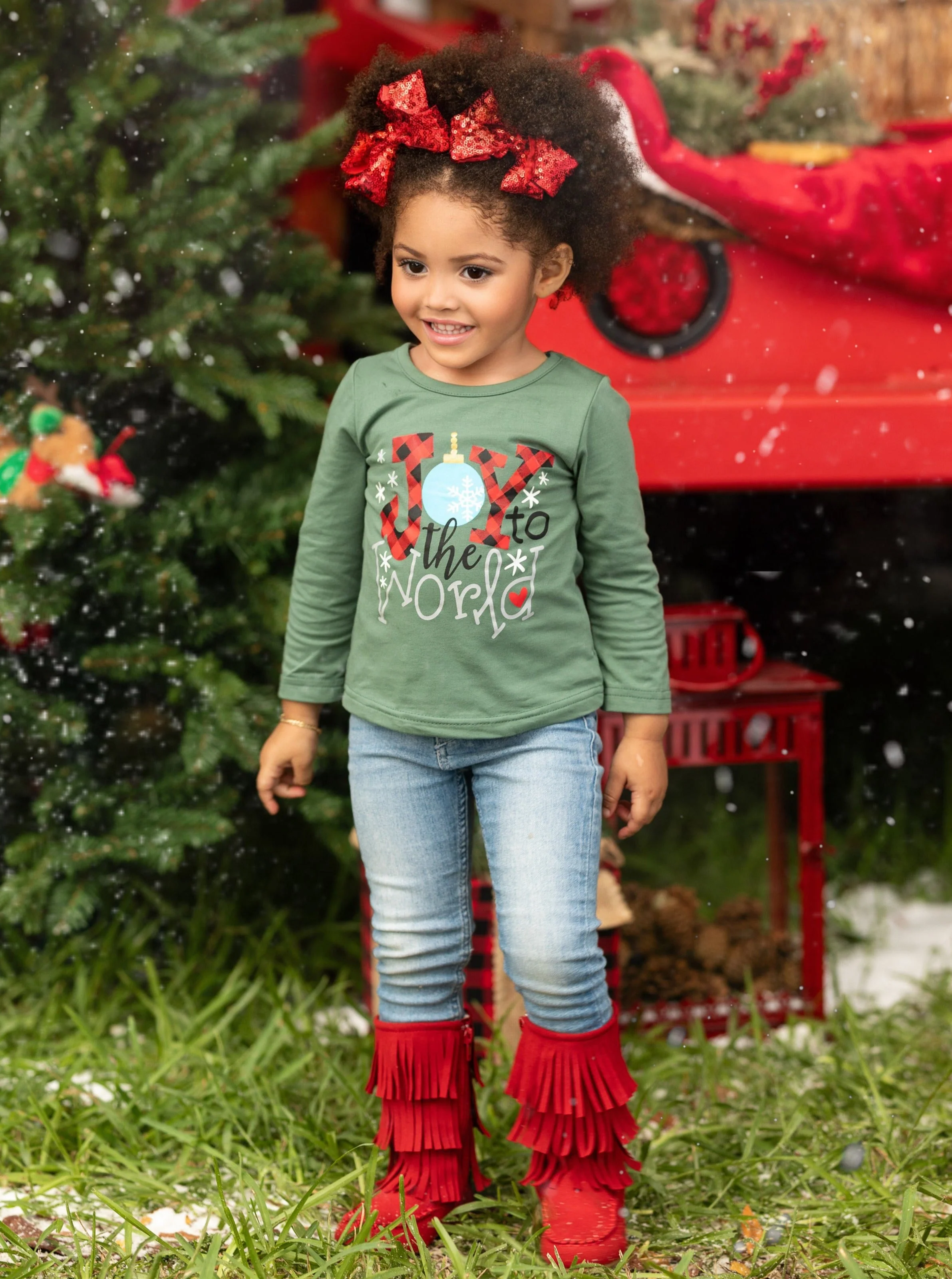 Joy To The World Long Sleeved Top - Image 3