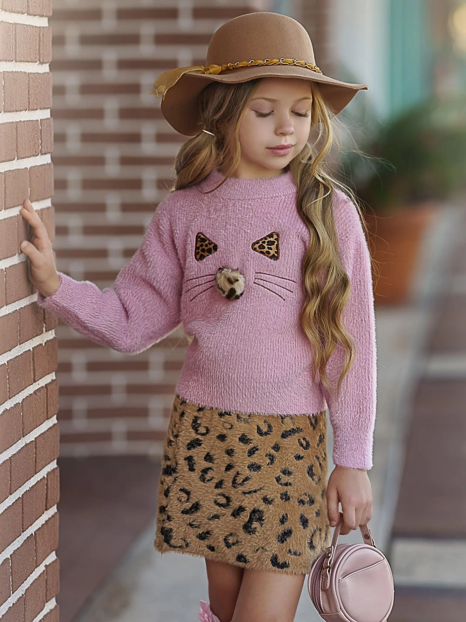 Feline Fierce Sweater and Leopard Skirt Set - Image 9