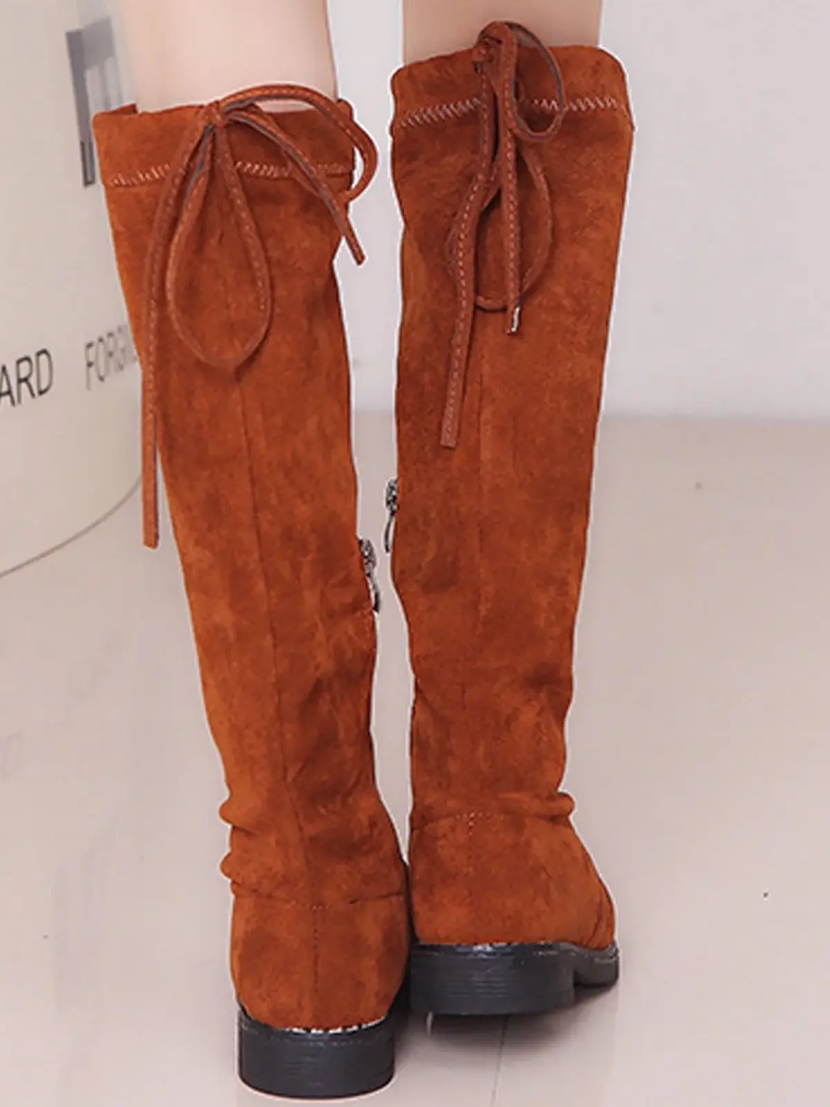 Knee High Zip-Up Boots By Liv and Mia - Image 3