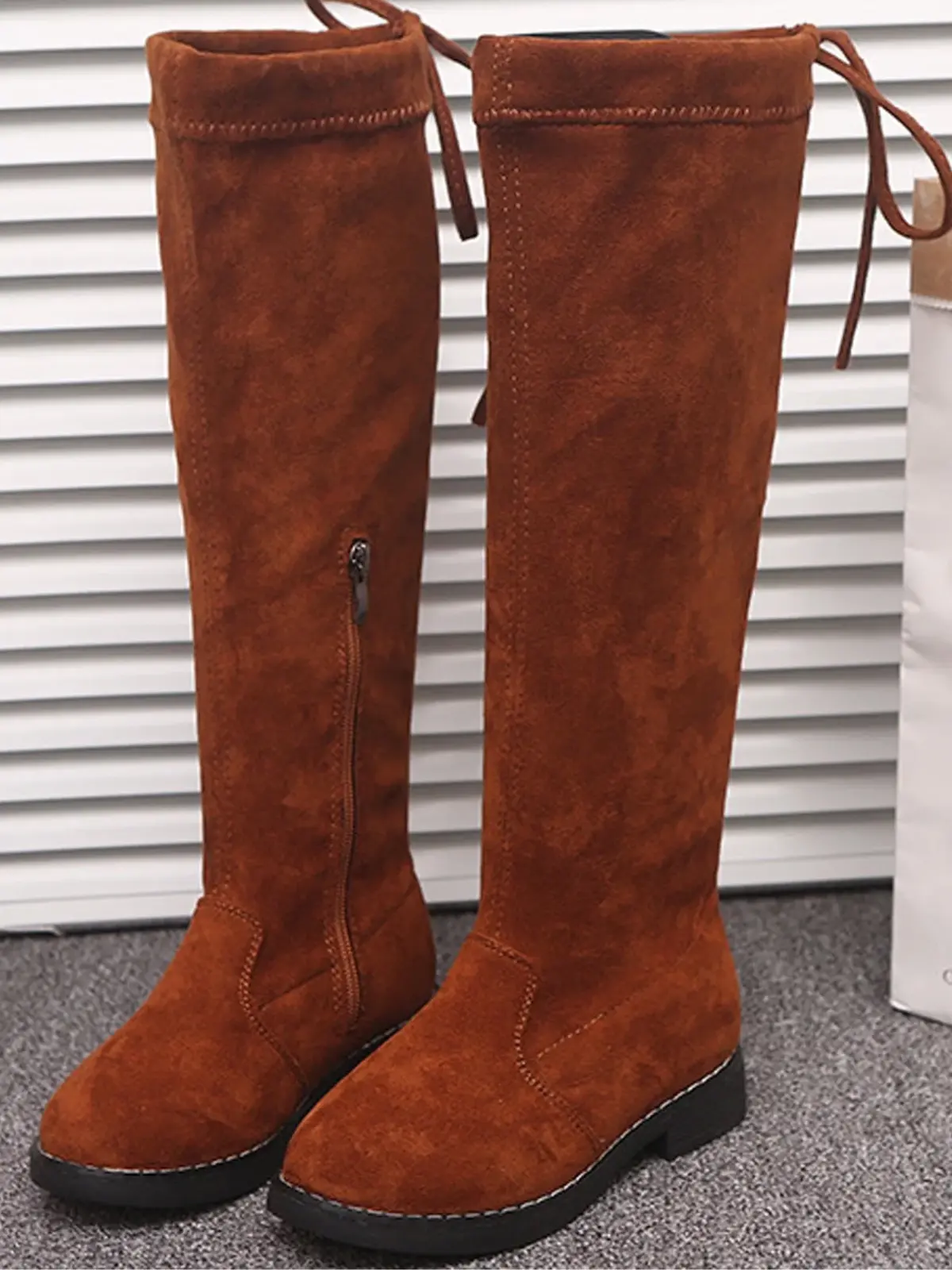 Knee High Zip-Up Boots By Liv and Mia - Image 5