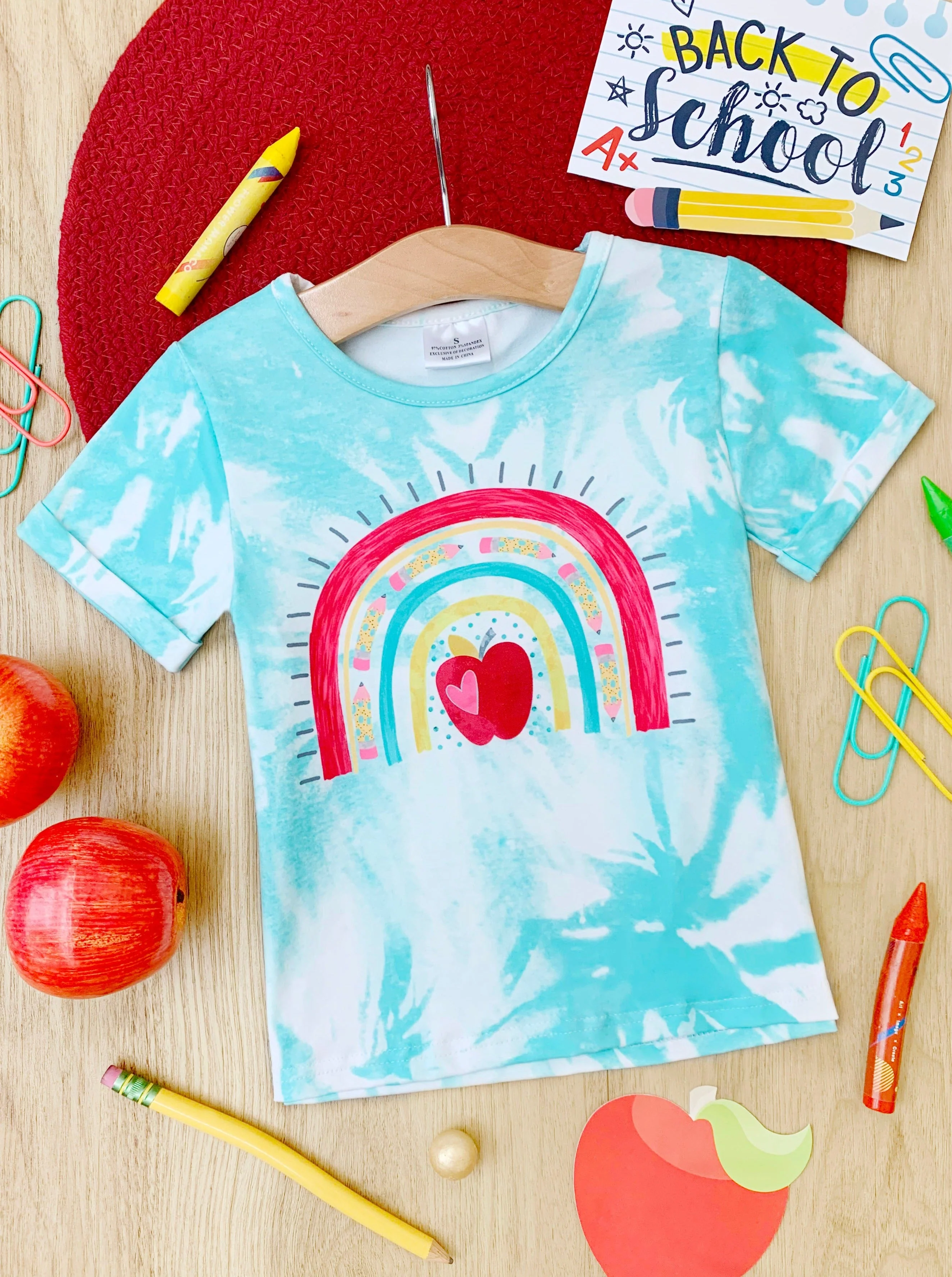 Knowledge Is Power Tie Dye Graphic Top - Image 3