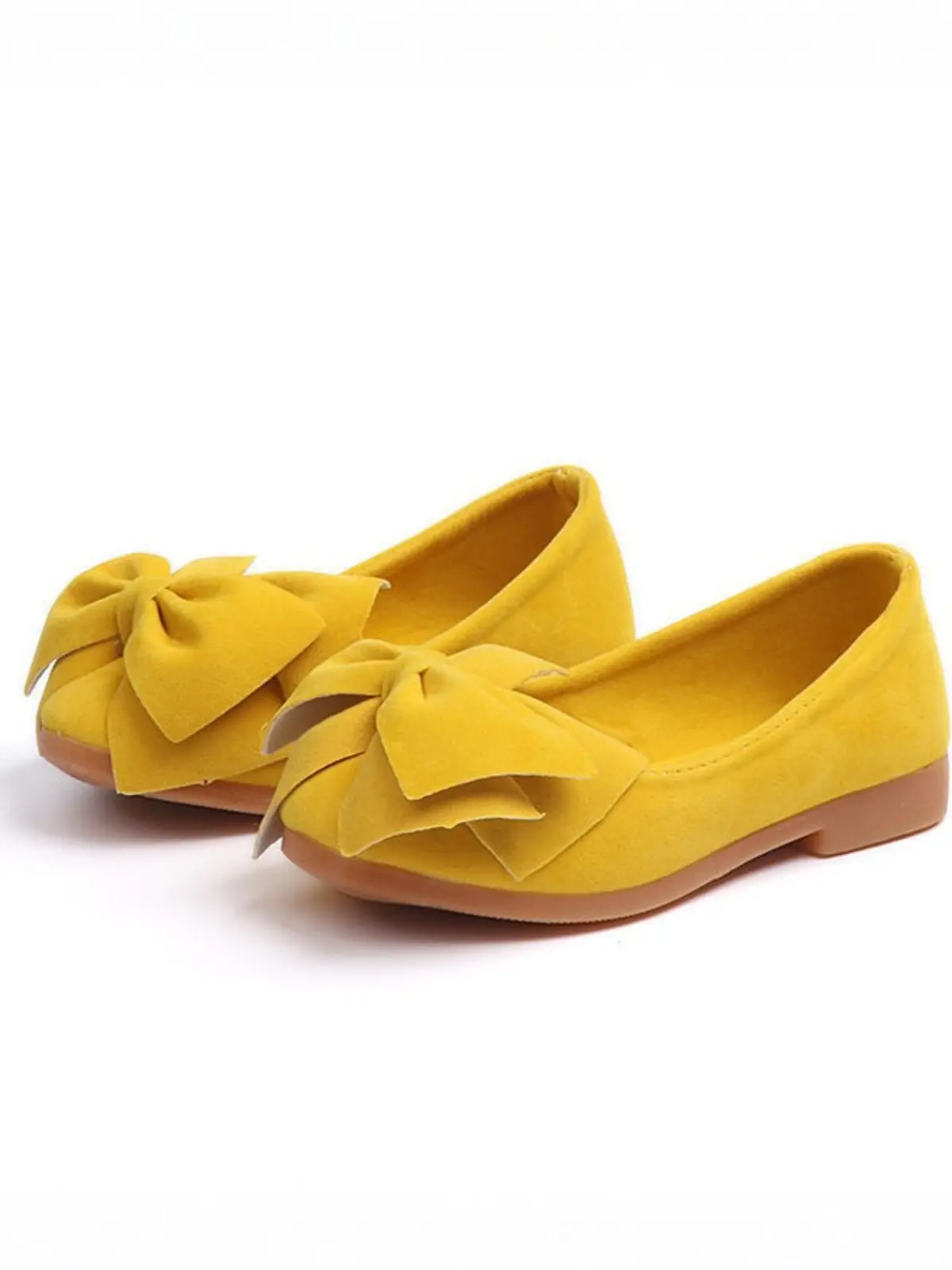 Yellow Bow Ballerina Flats By Liv and Mia - Image 4