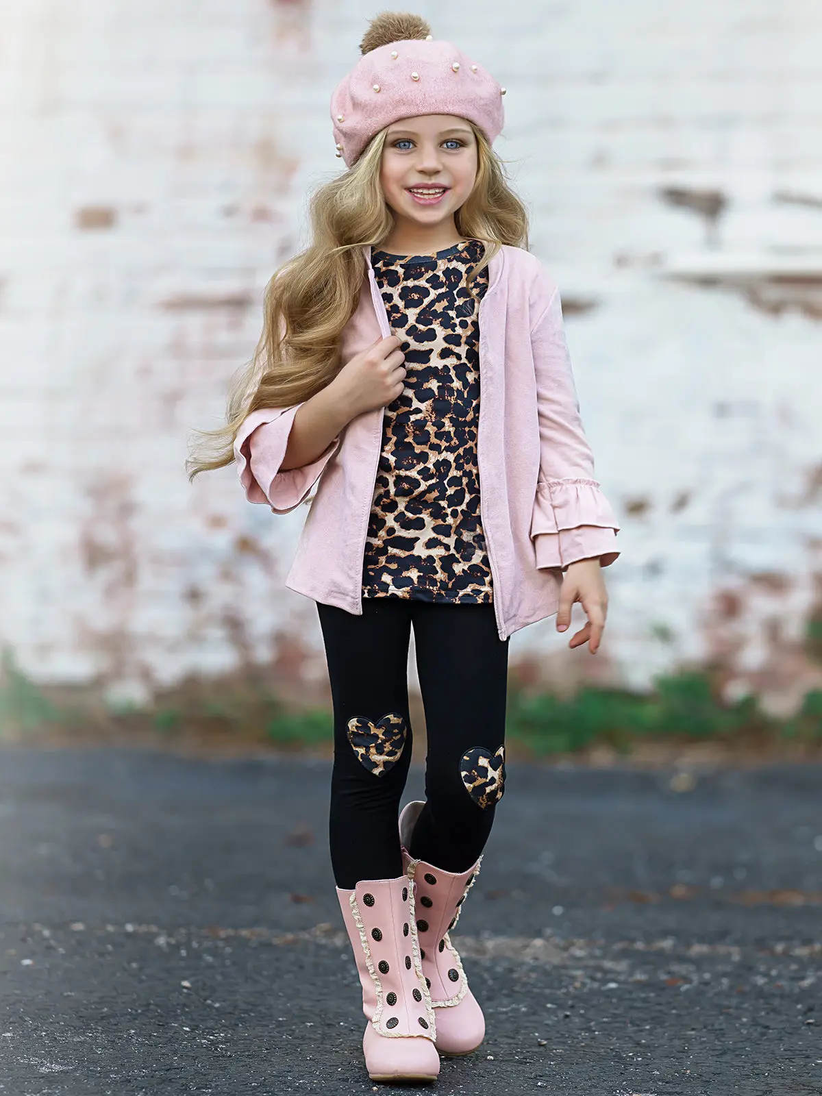 Making Boss Moves Leopard Top, Leggings and Jacket Set - Image 3