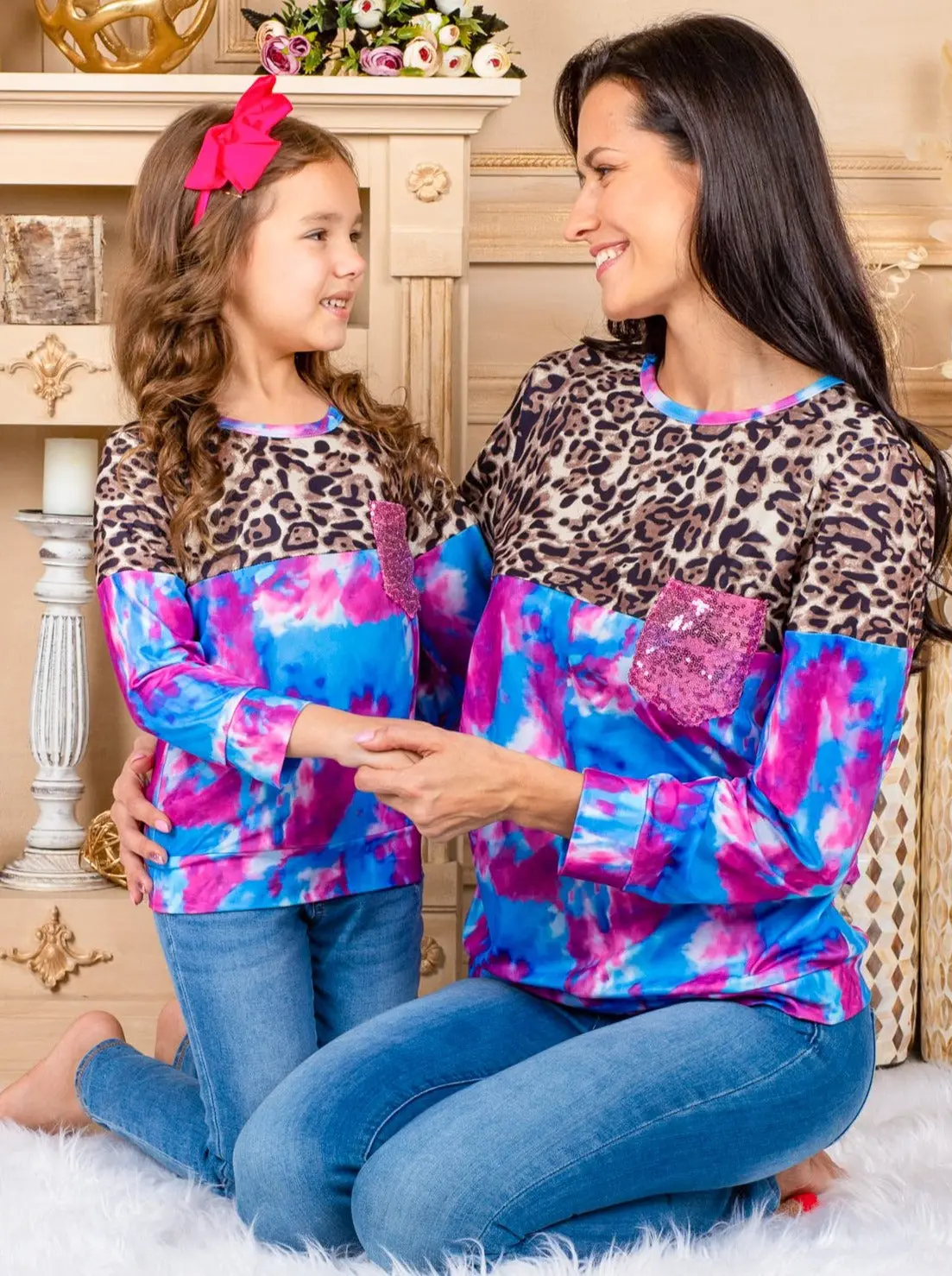 Mommy and Me Twinning In Tie Dye Top - Image 7