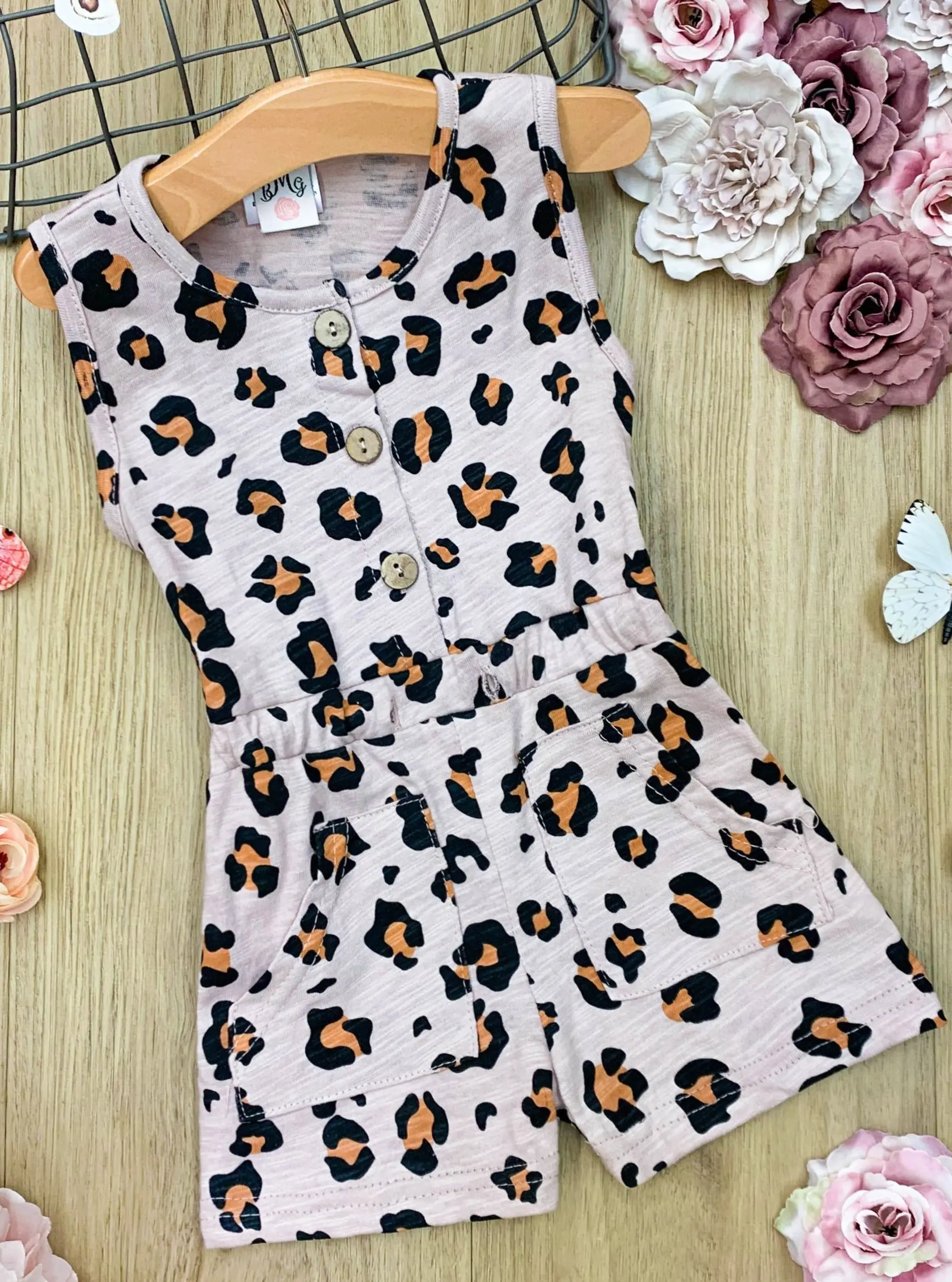 Leopard Princess Drawstring Romper - Image 6