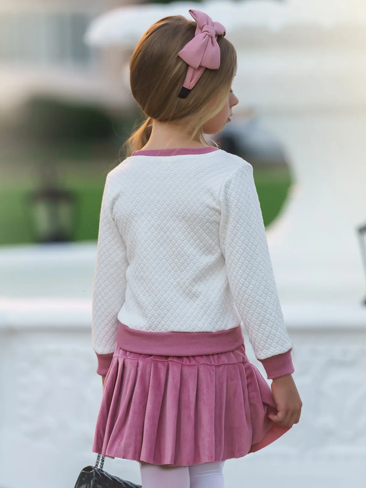 Leopard Heart Pleated Skirt Set - Image 4