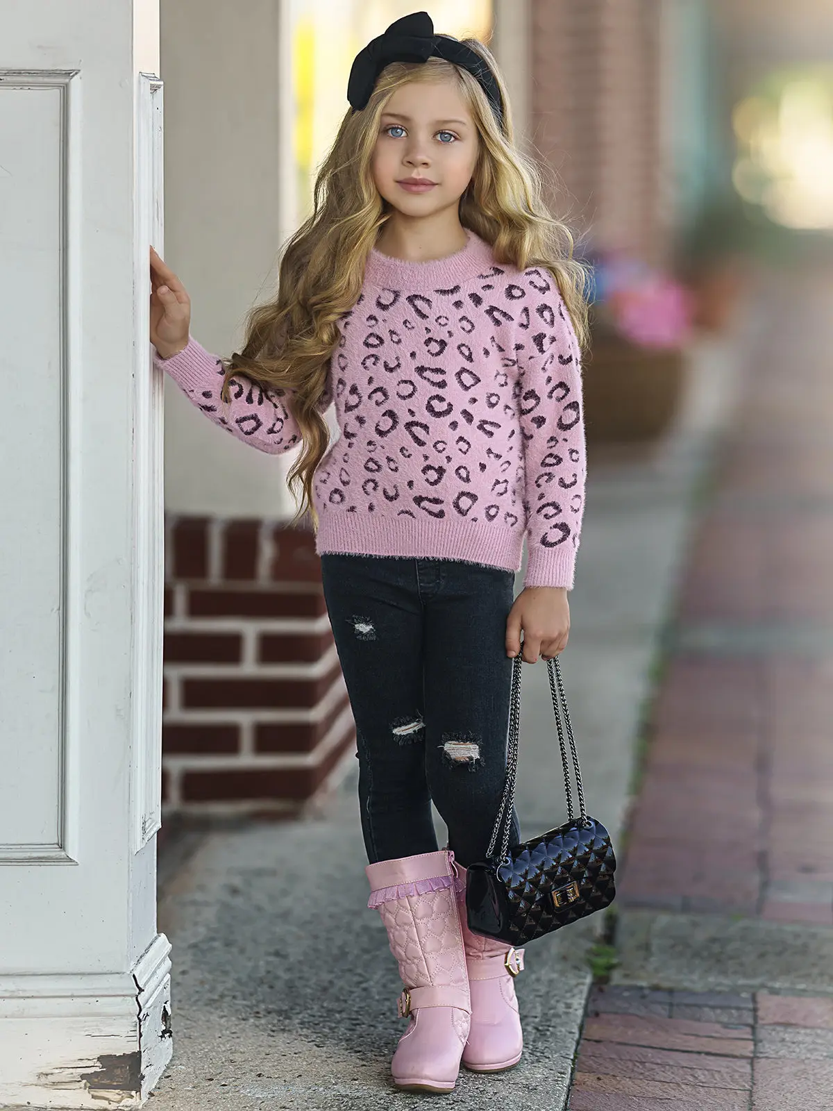Precious Leopard Plush Fuzzy Sweater - Image 8