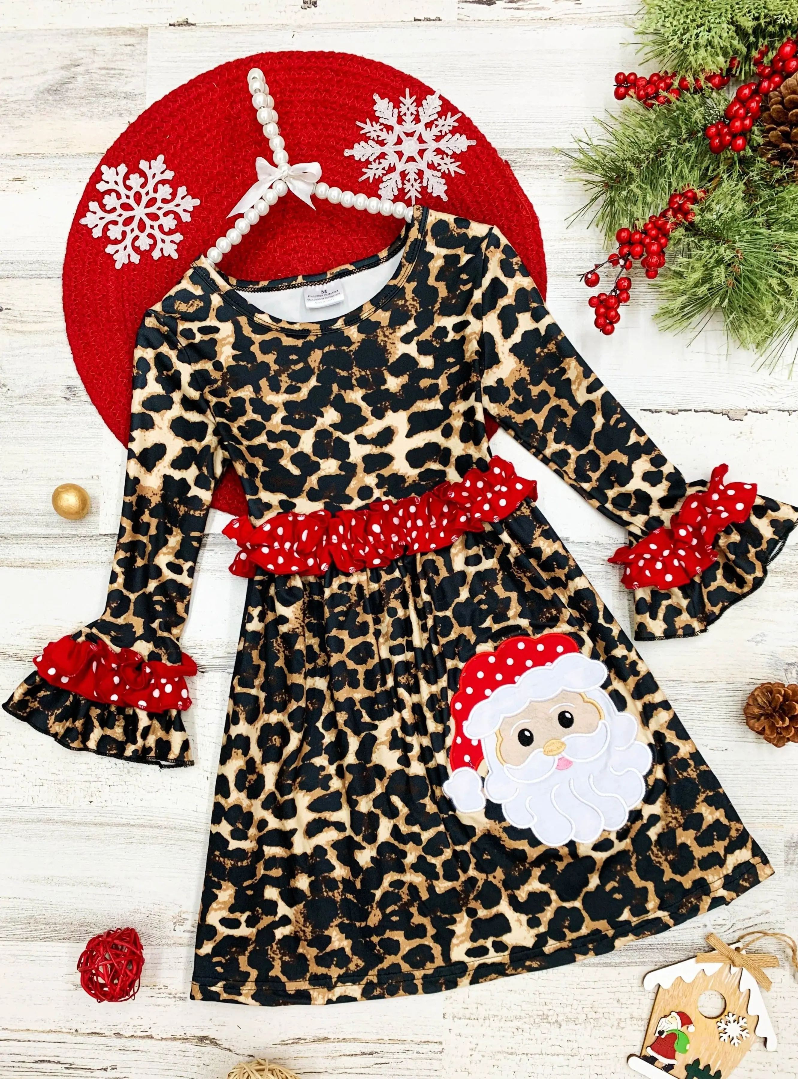 Wild For Santa Leopard Print Dress - Image 2