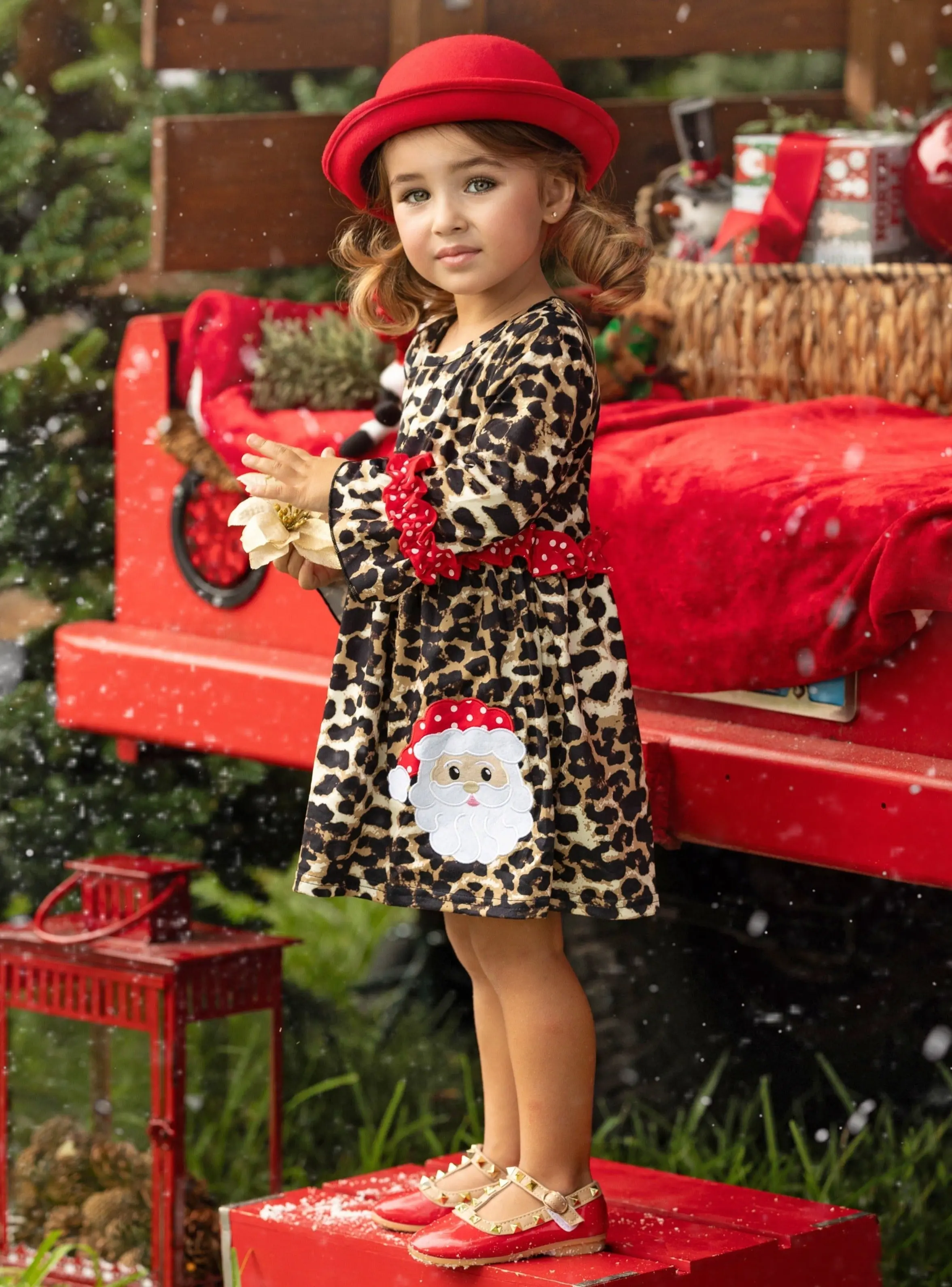 Wild For Santa Leopard Print Dress - Image 4