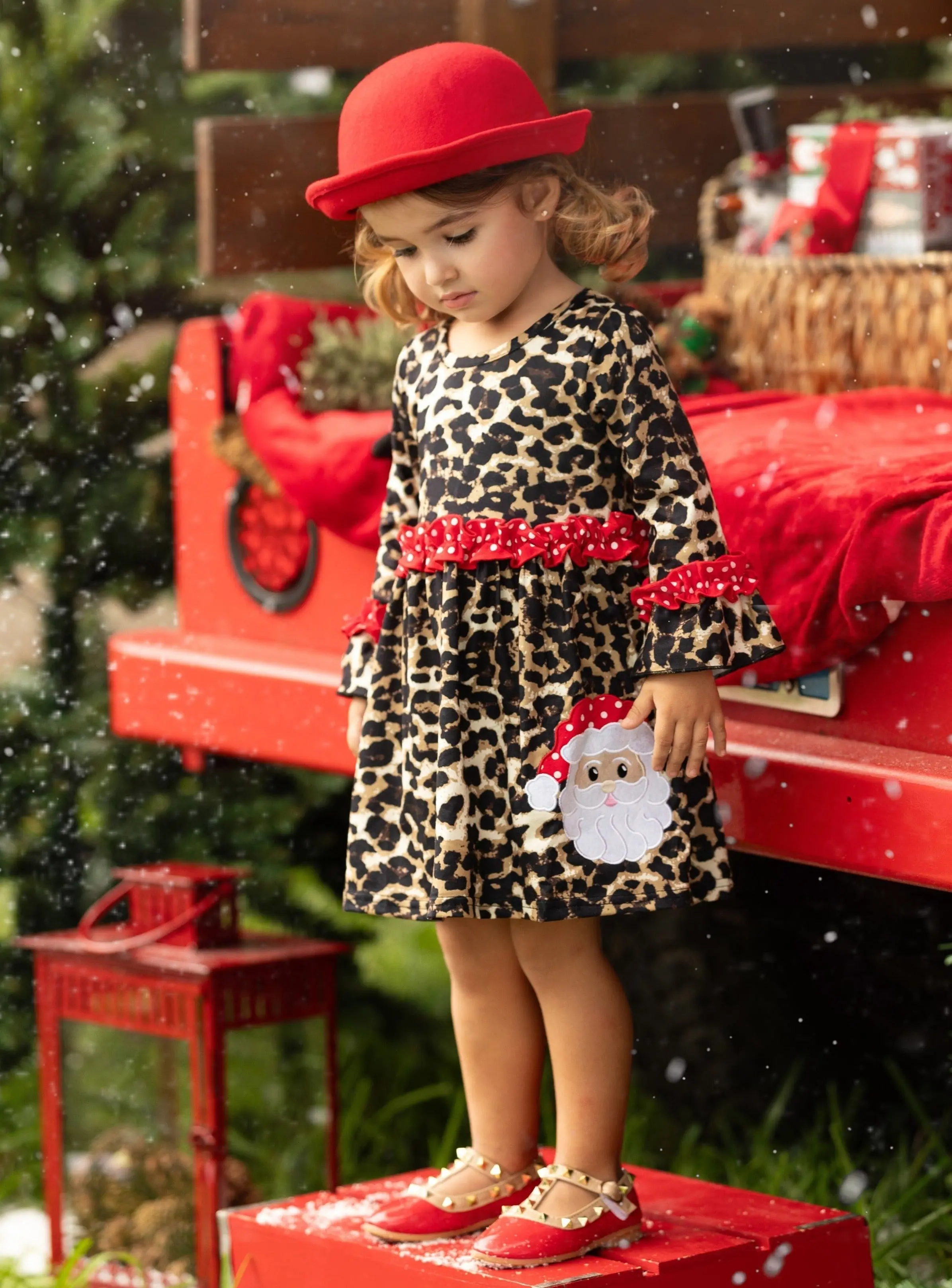 Wild For Santa Leopard Print Dress - Image 5