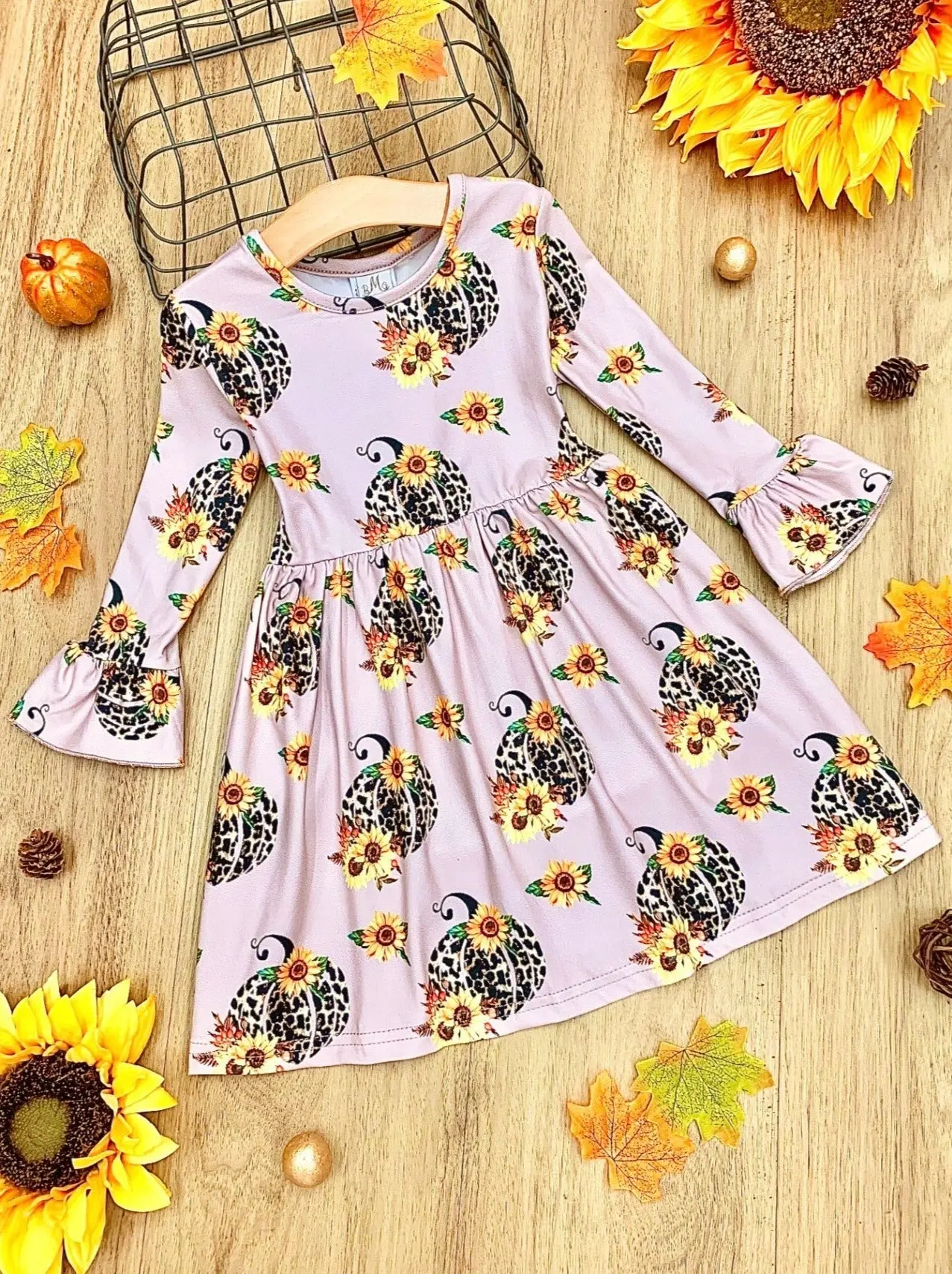 Pretty In Pumpkin Pleated Dress - Image 3