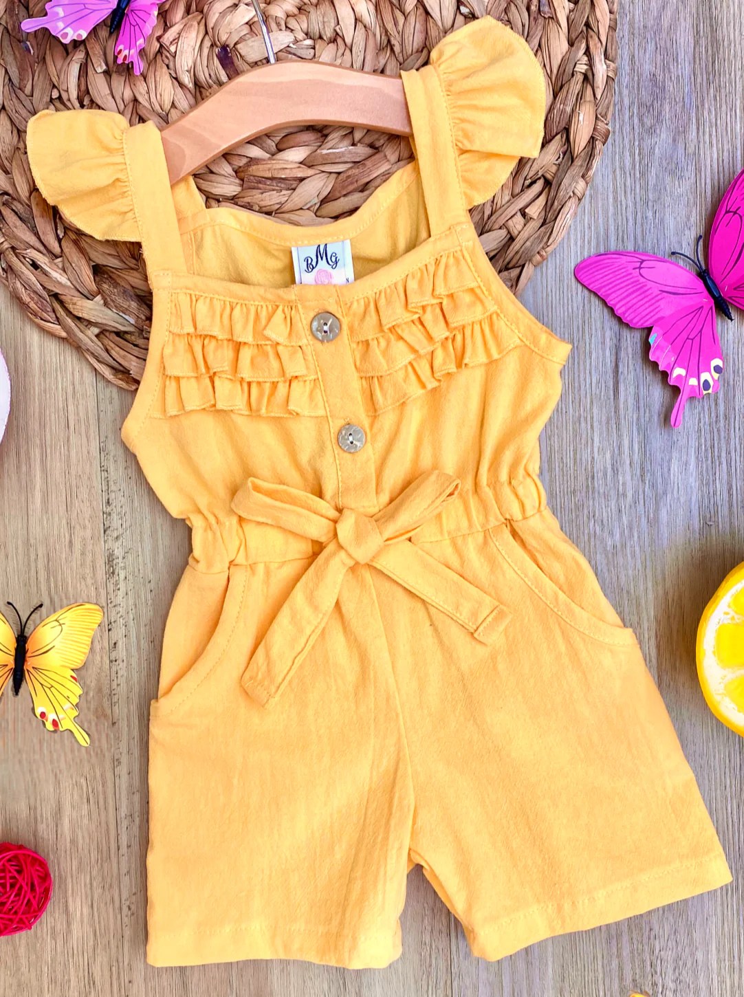 Off To Play Ruffle Romper - Image 2