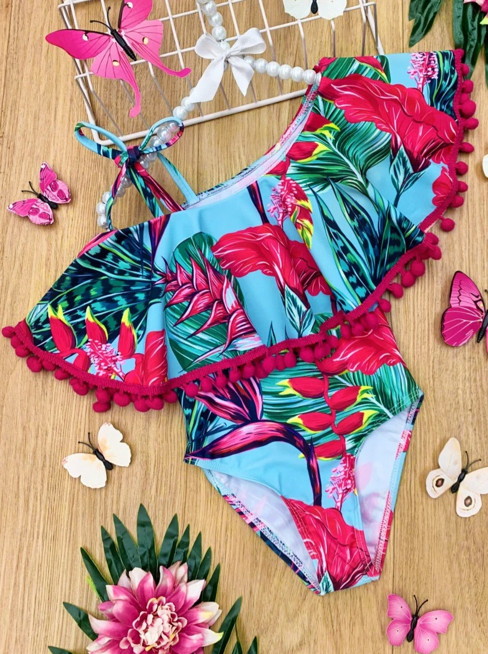 Let's Get Tropical One Piece Swimsuit - Image 2