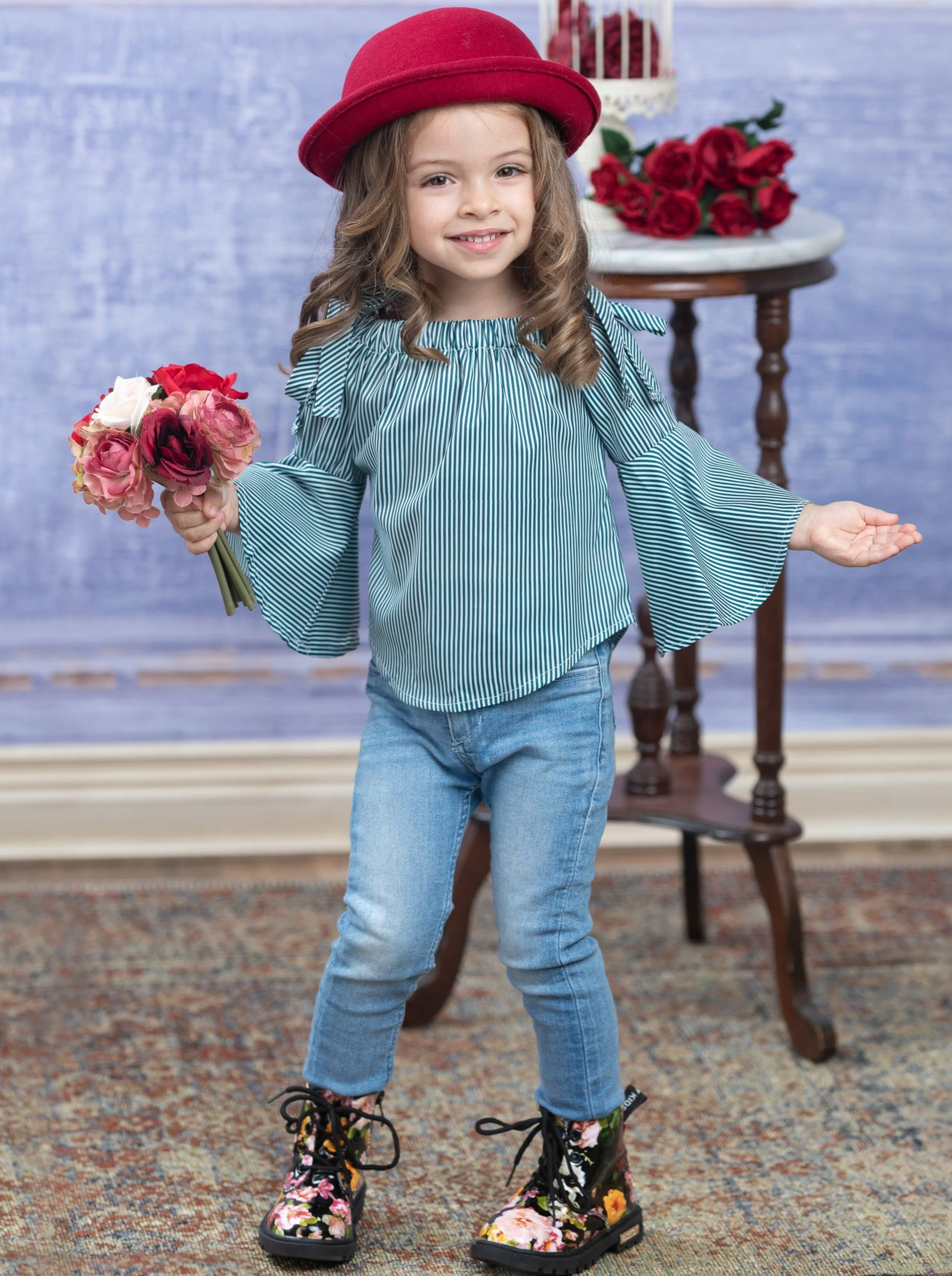 Let's Do Lunch Bell Sleeve Top - Image 4