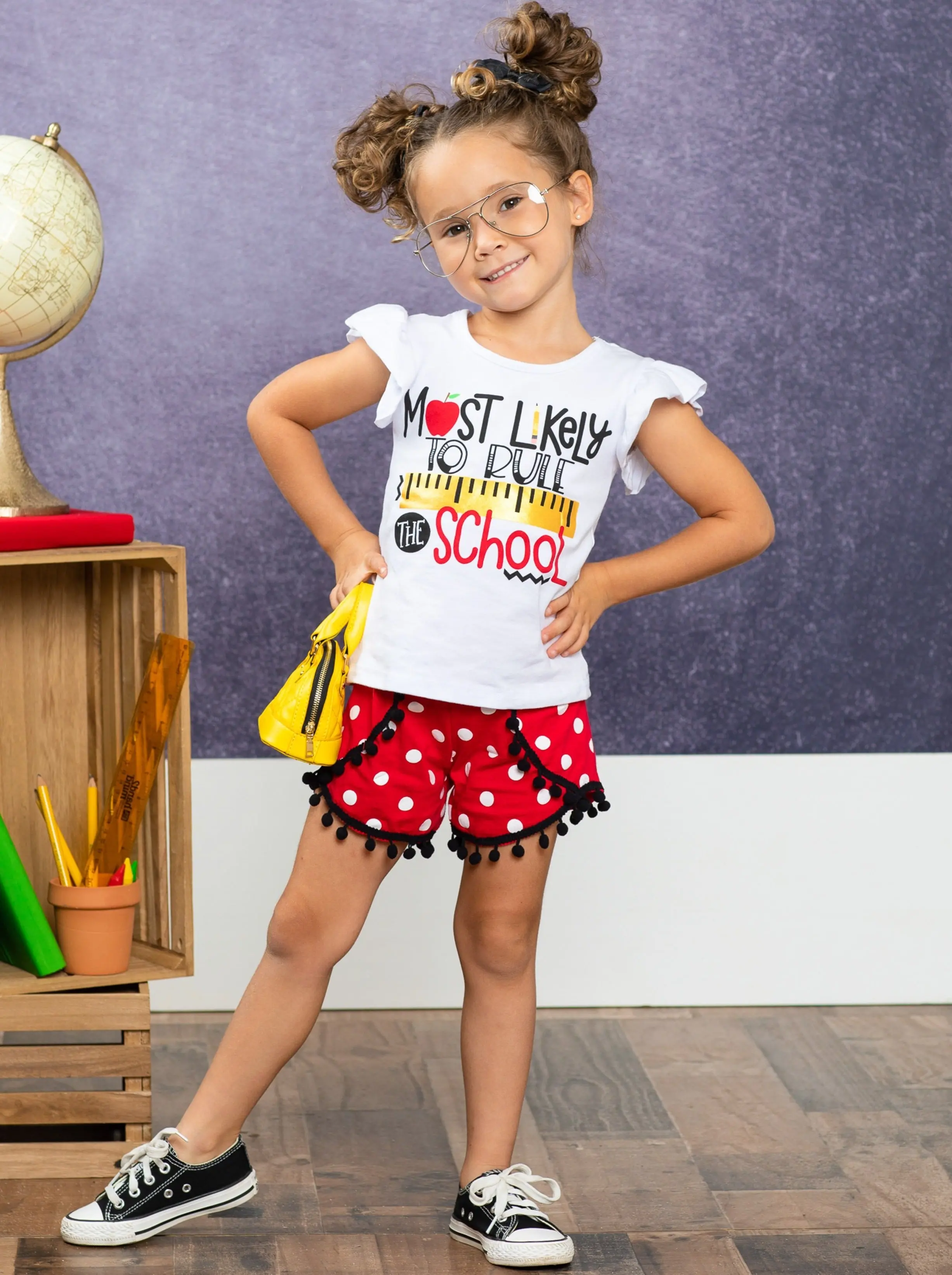 Rule the School Pom Pom Short Set - Image 4