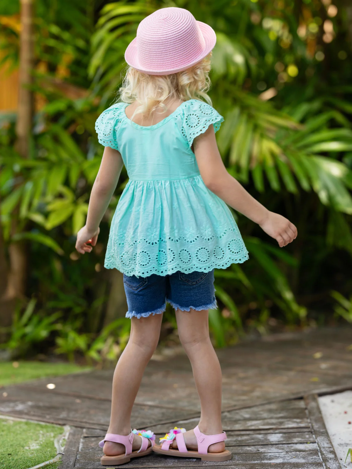 Little Miss Sunshine Top and Denim Shorts Set - Image 11