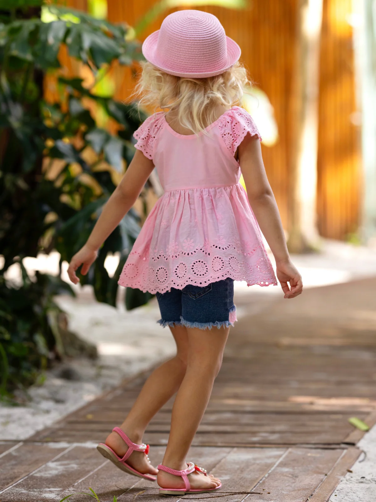 Little Miss Sunshine Top and Denim Shorts Set - Image 13