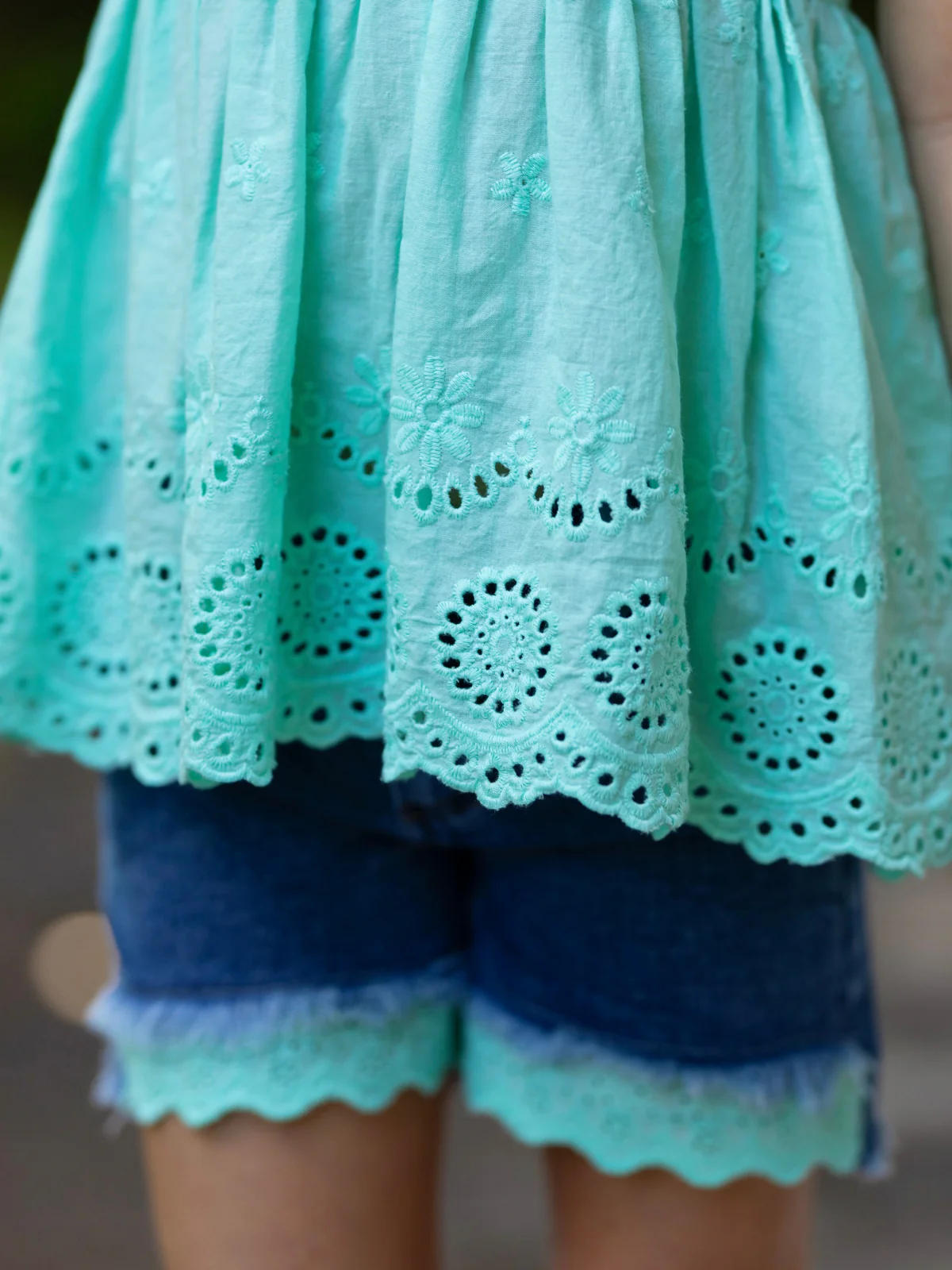 Little Miss Sunshine Top and Denim Shorts Set - Image 5