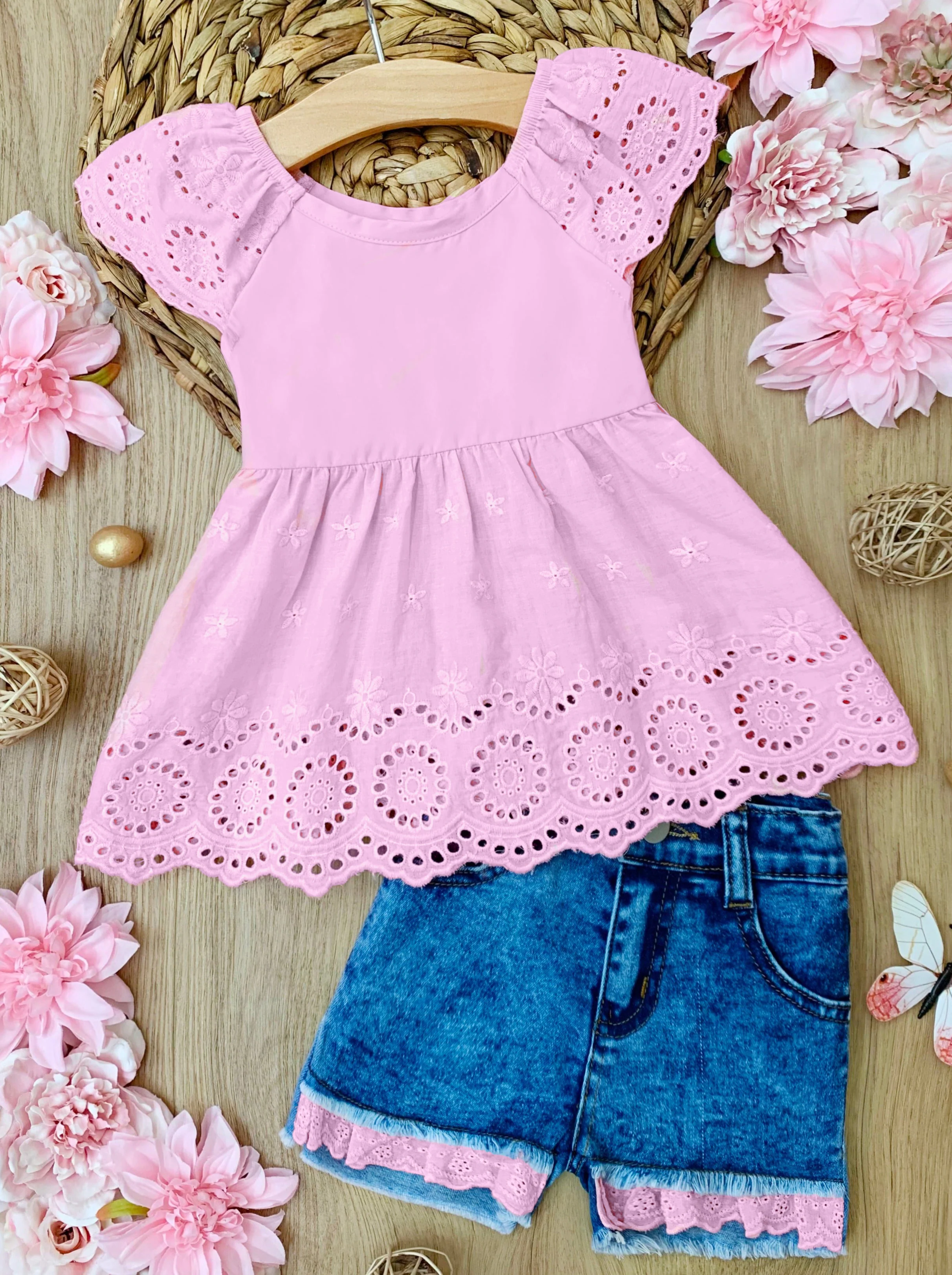 Little Miss Sunshine Top and Denim Shorts Set - Image 8