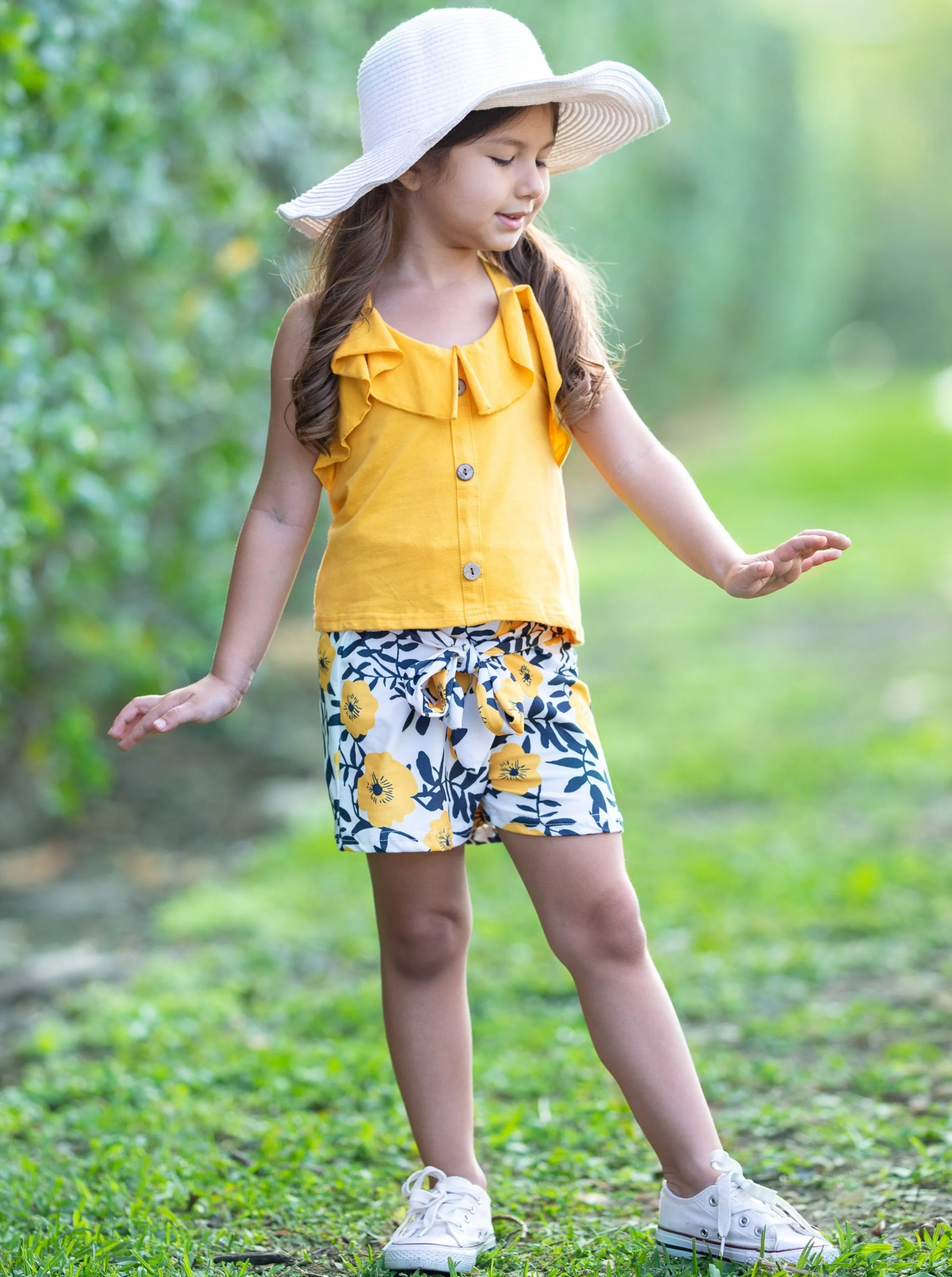 Little Sunshine Paperbag Shorts Set - Image 2