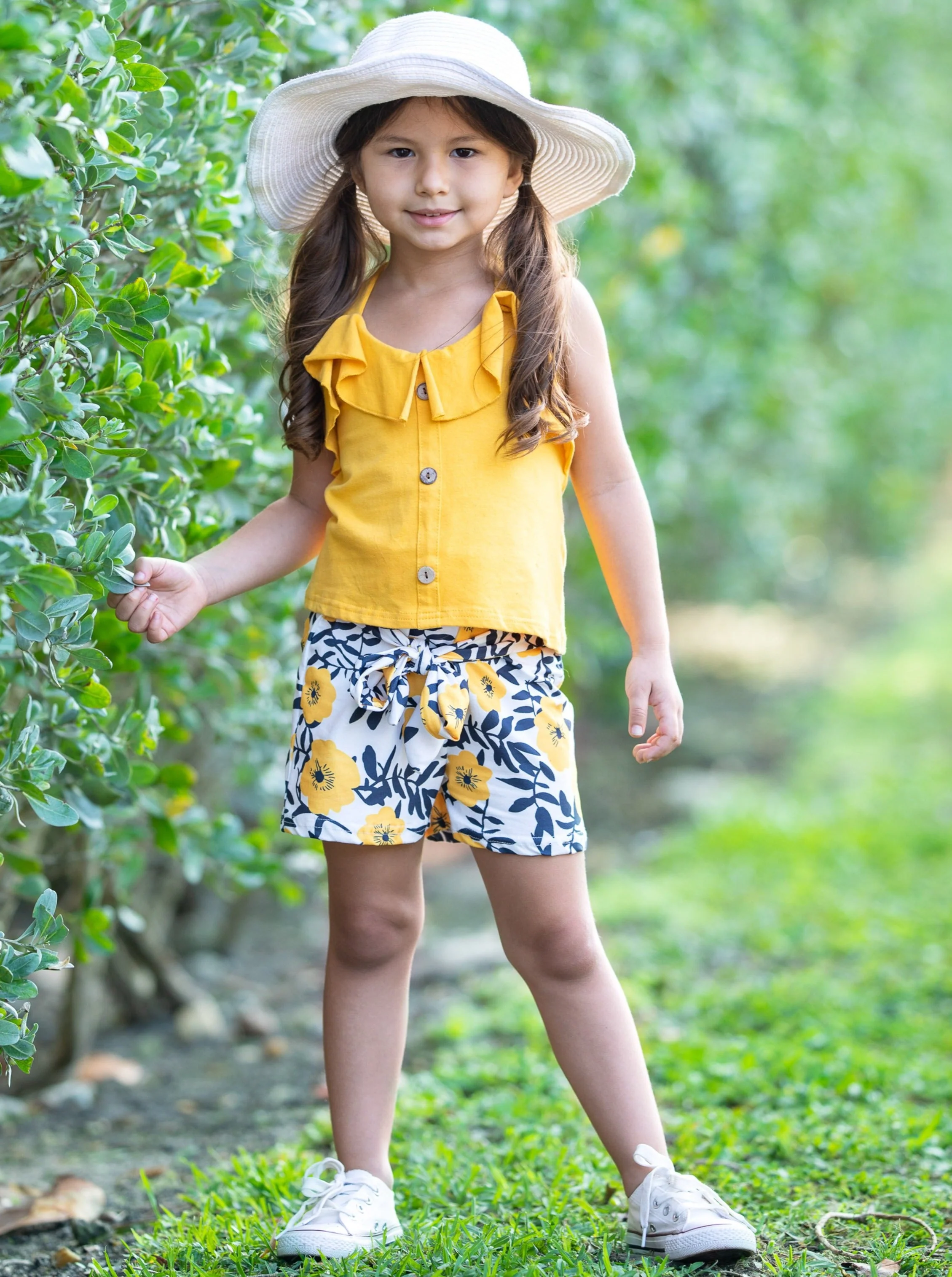 Little Sunshine Paperbag Shorts Set - Image 5